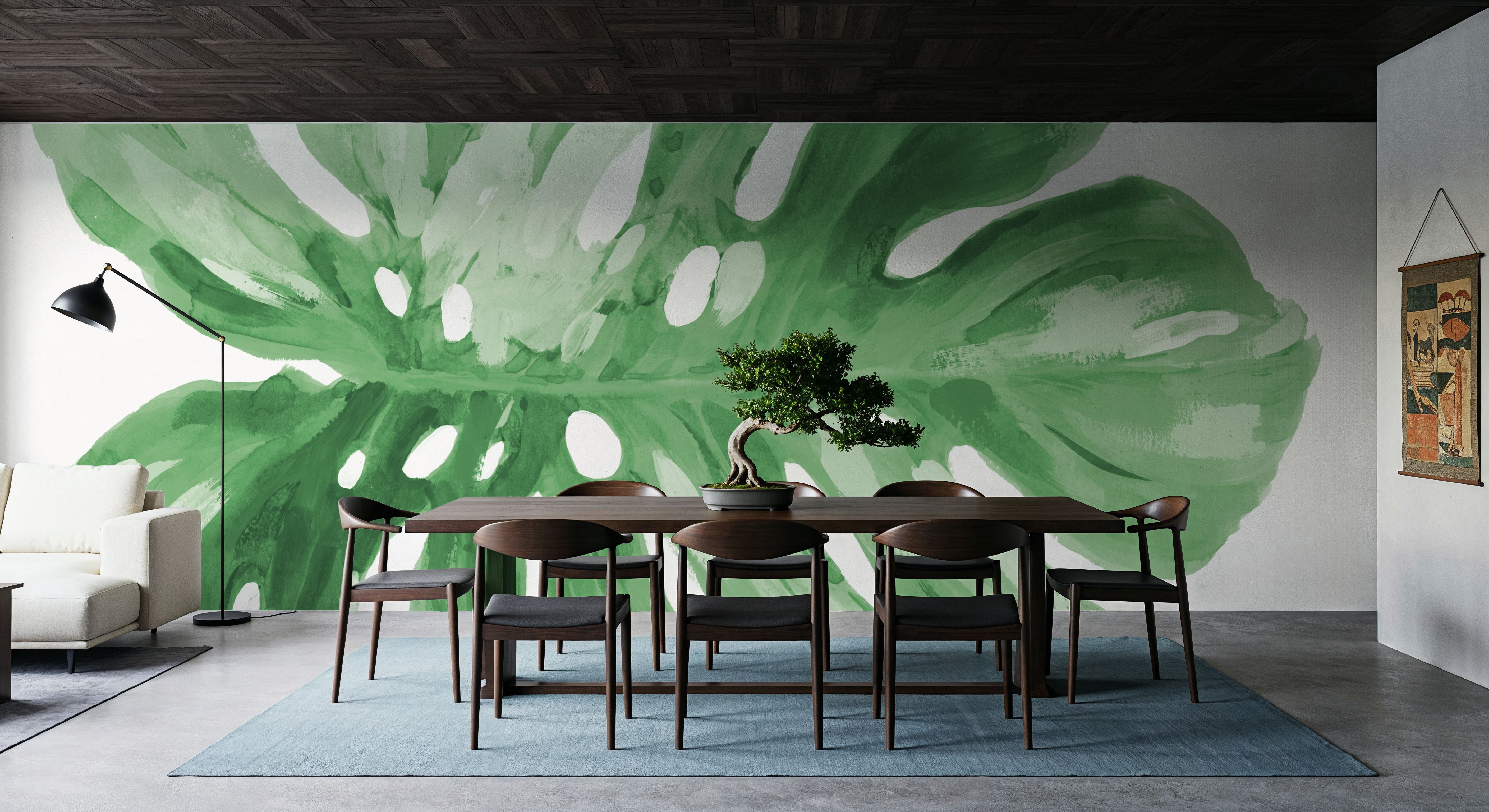 Colorful Tropical Leaf Green I