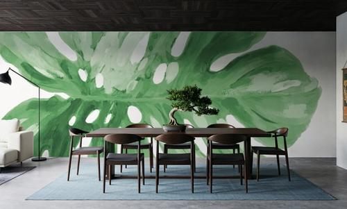Colorful Tropical Leaf Green I