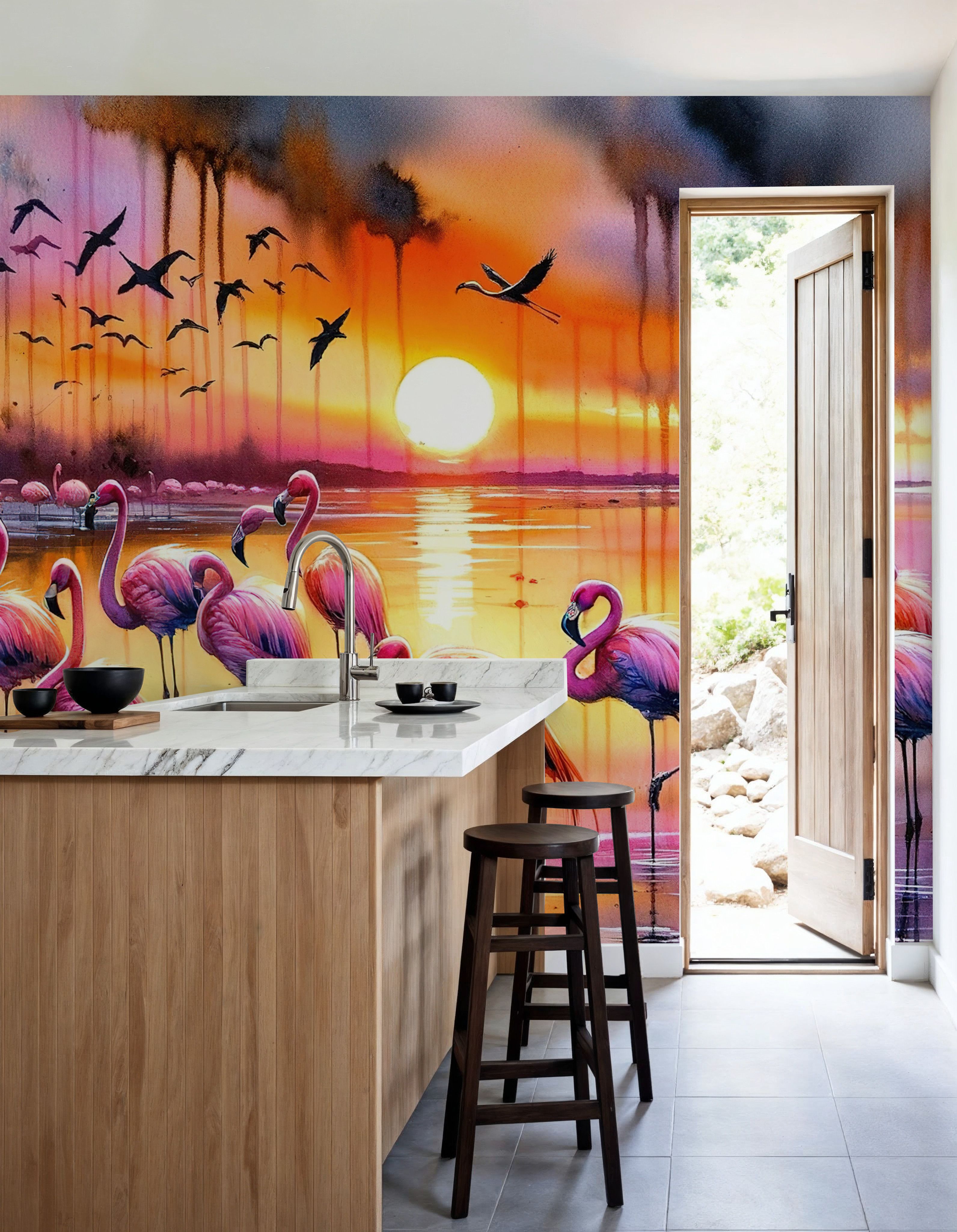 Flamingo Sunset
