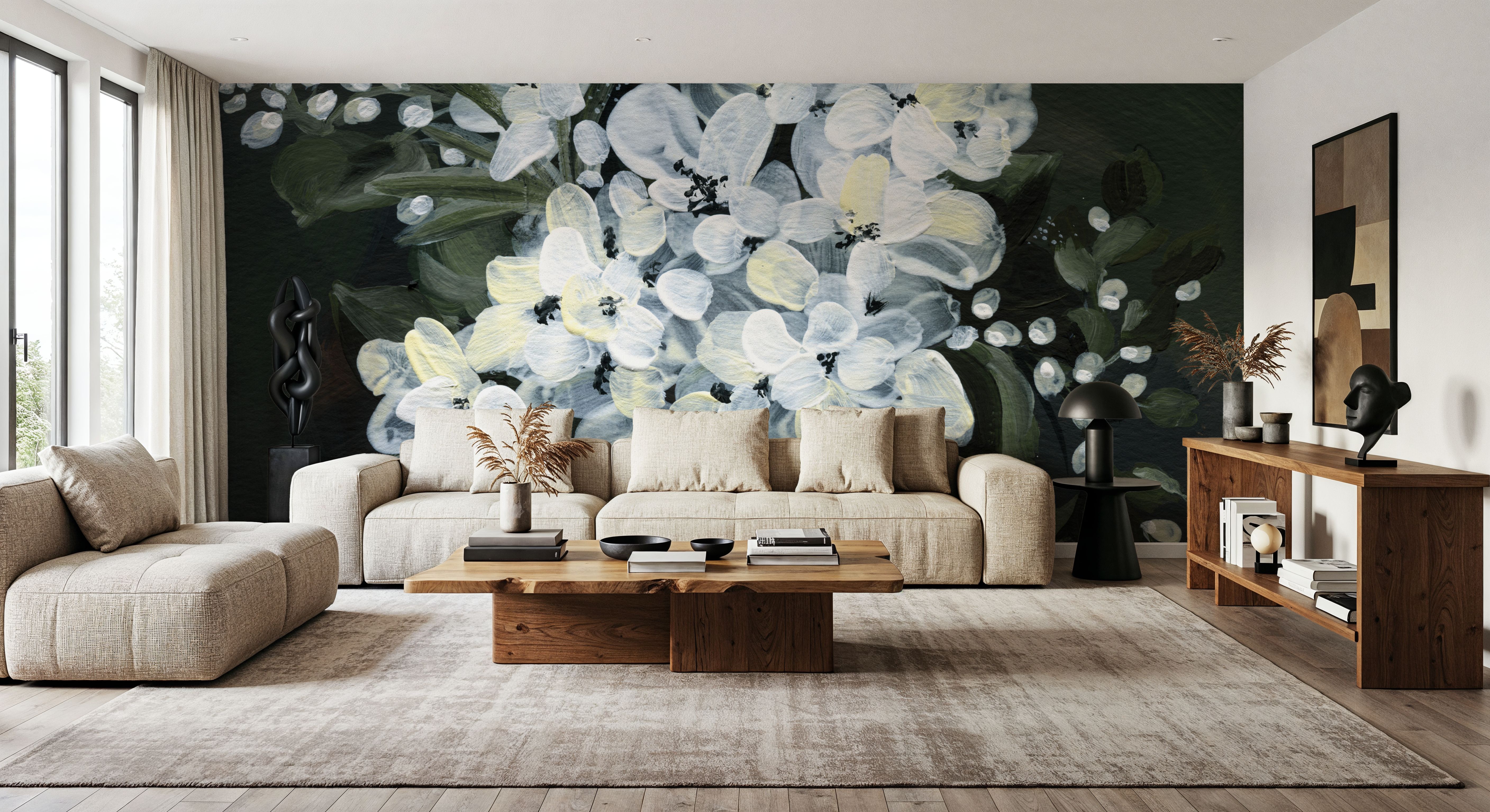 White Flowers in Vase