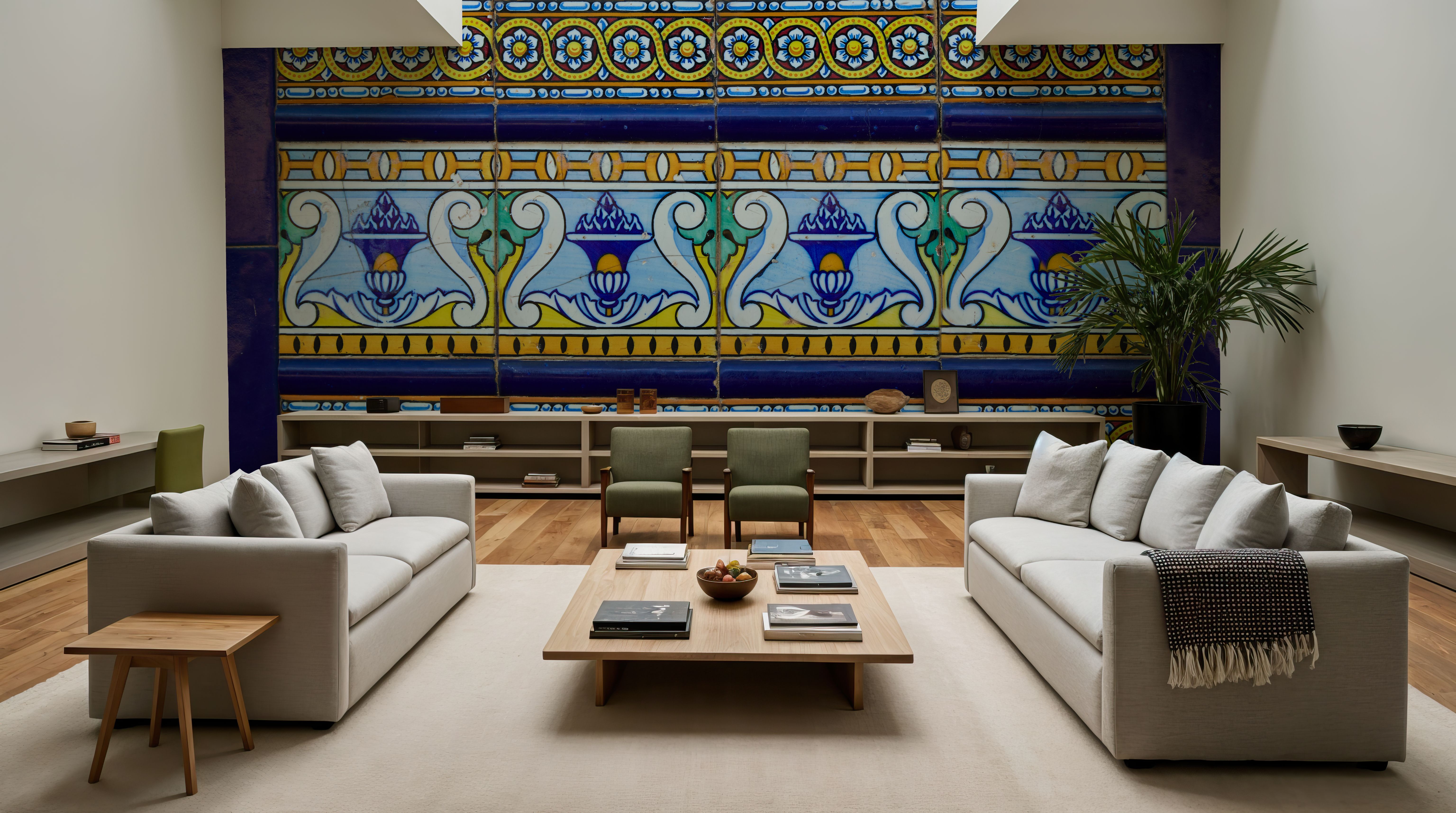 Azulejo Bloom, Wallpaper