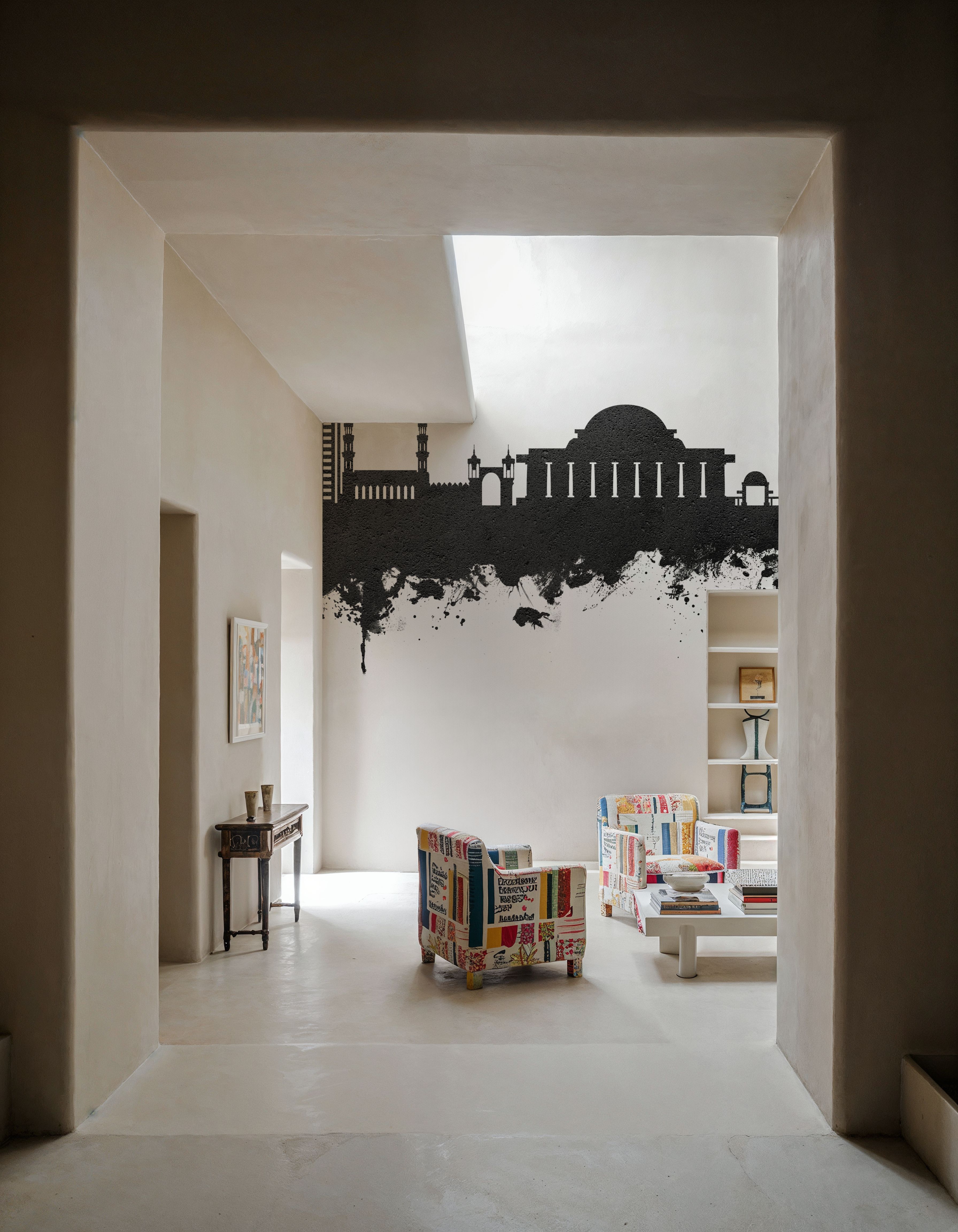 Lilongwe Malawi Skyline Black & White