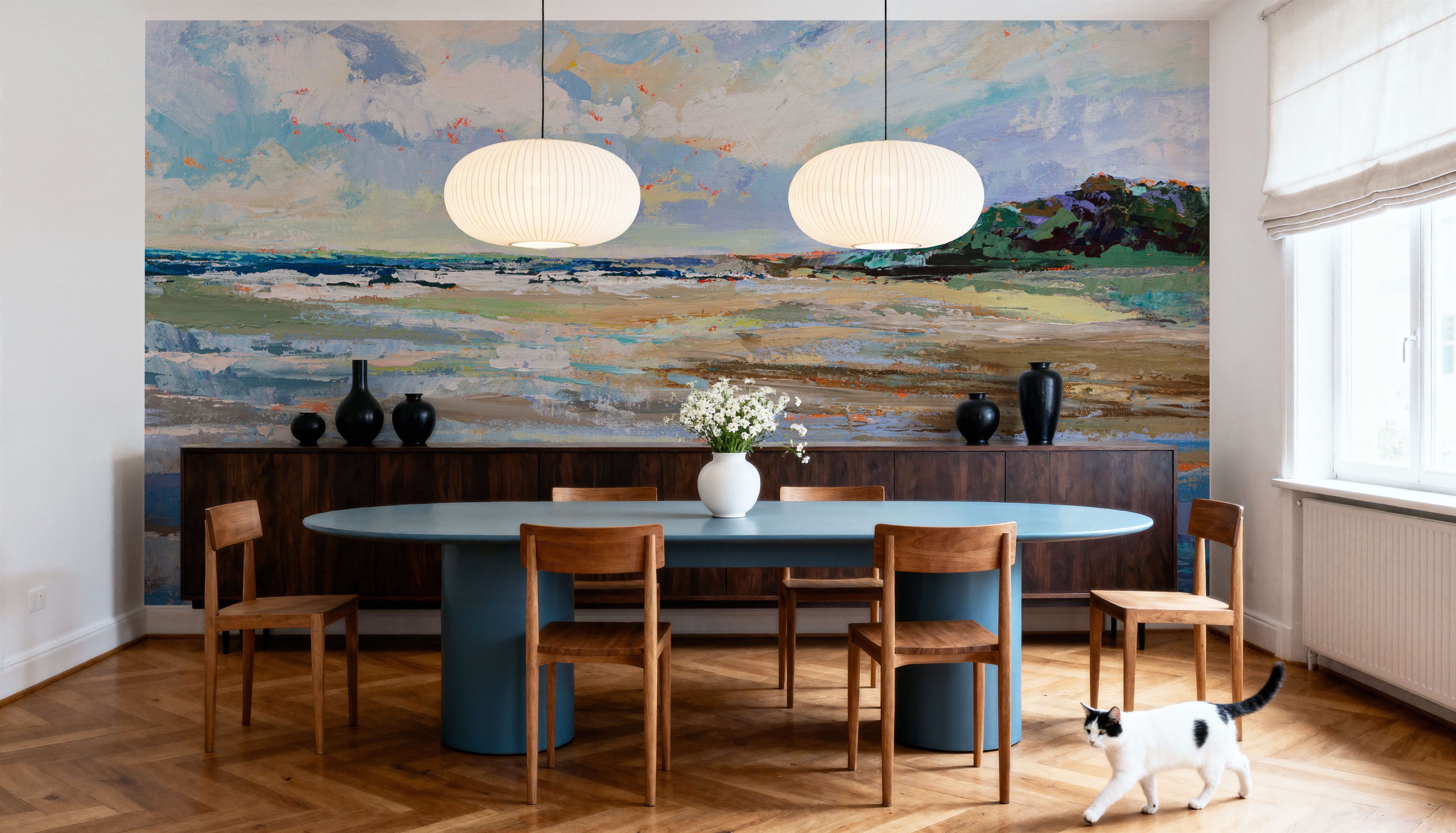 Morning Walk, Papier peint