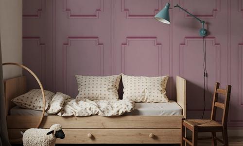 Faux Wall Panel Moulding, Pink