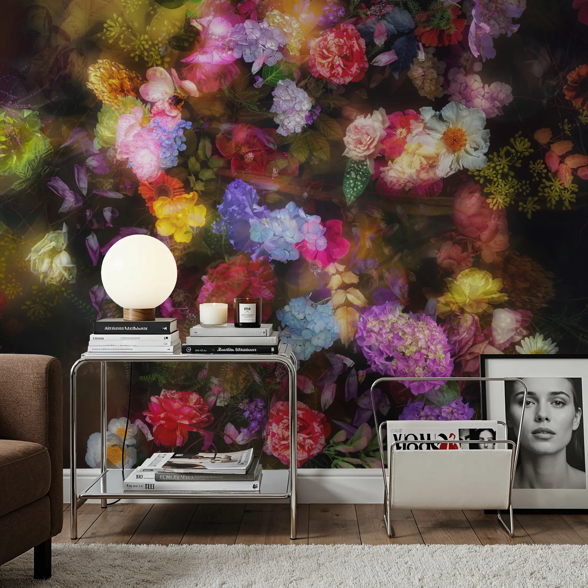 Wall Mural - Summer Adagio - Abstract Foliage mural wallpaper - Dining Room - Wallism Ireland - Peel & Stick or Paste-the-Wall