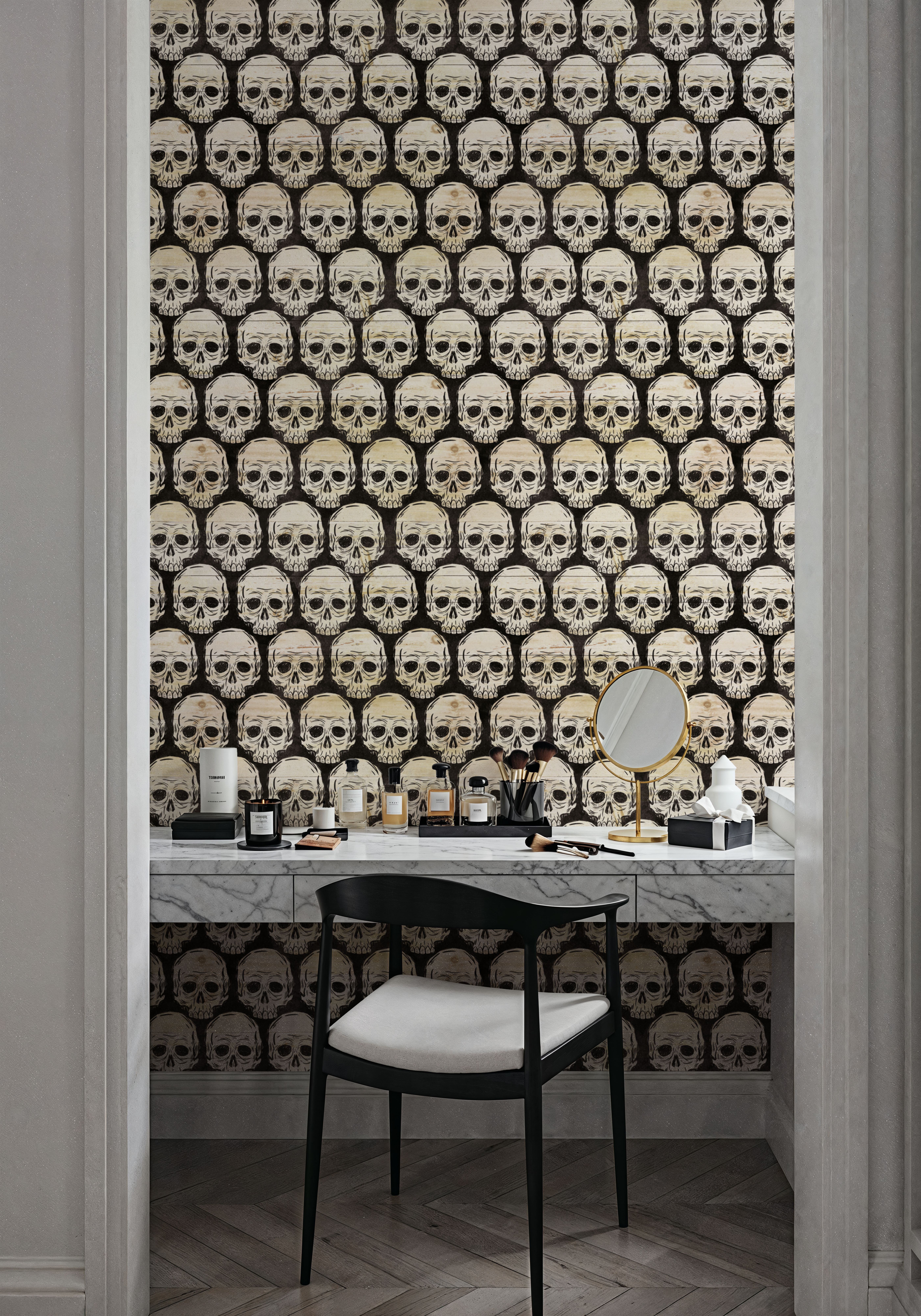 Skulls Everywhere White