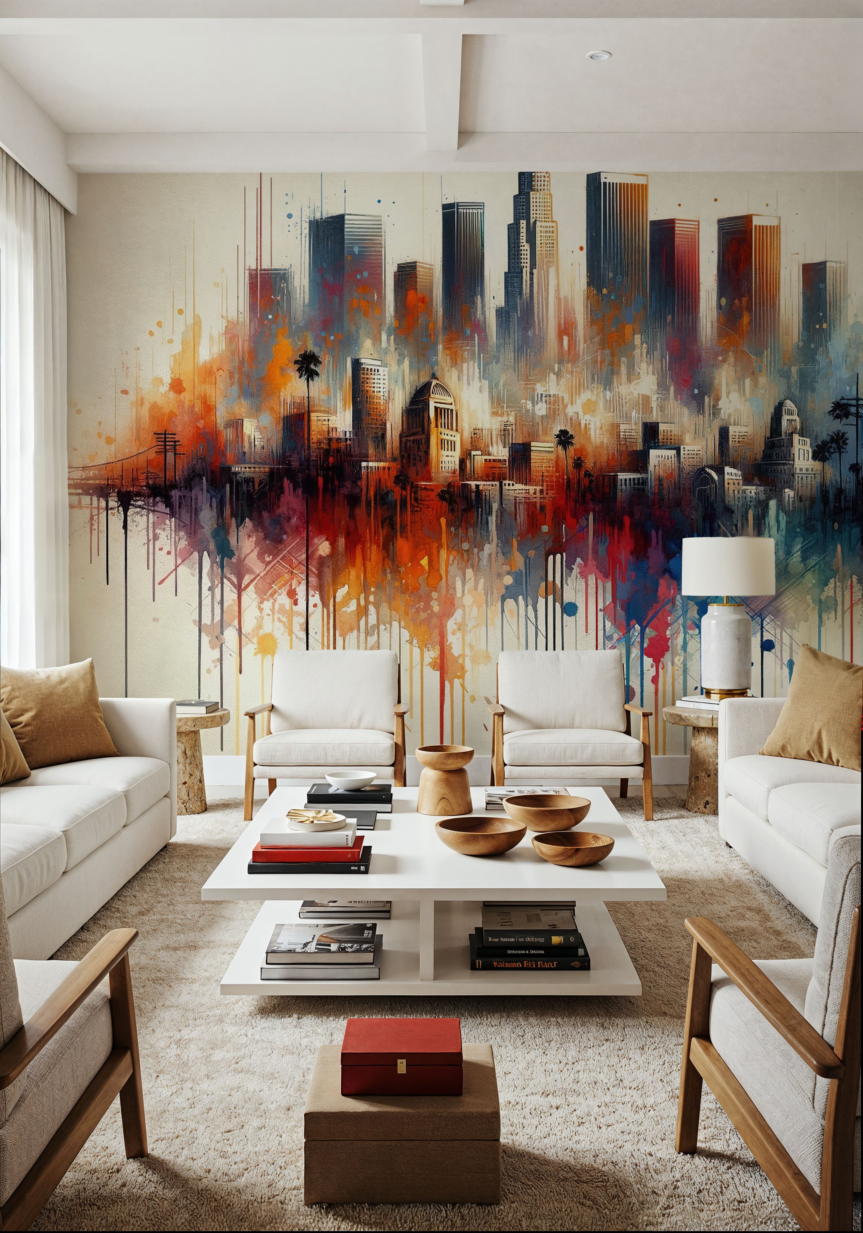 Watercolor Skyline II