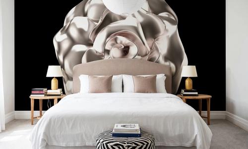 Metallic Rose in 3d Effect