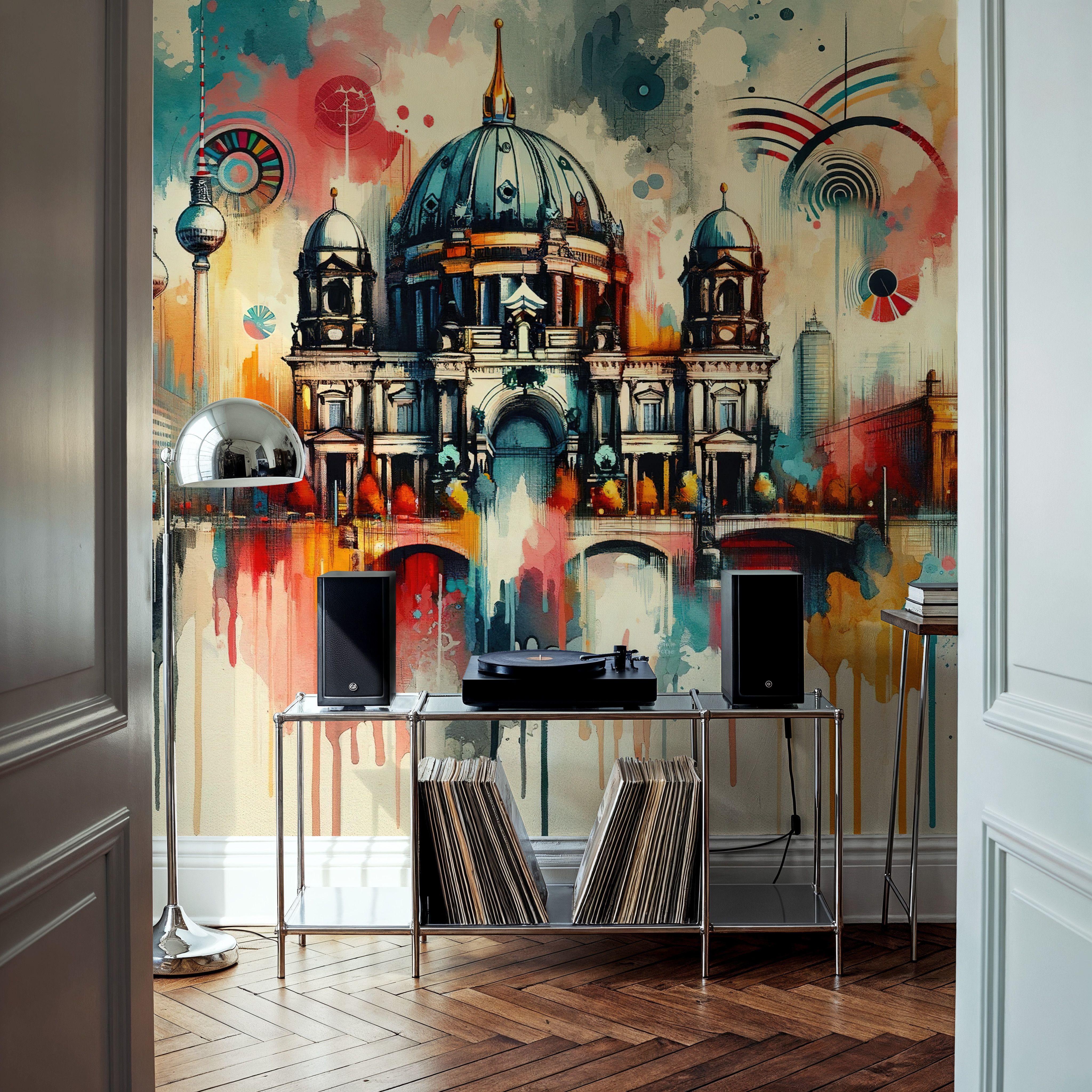 Watercolor Skyline Berlin