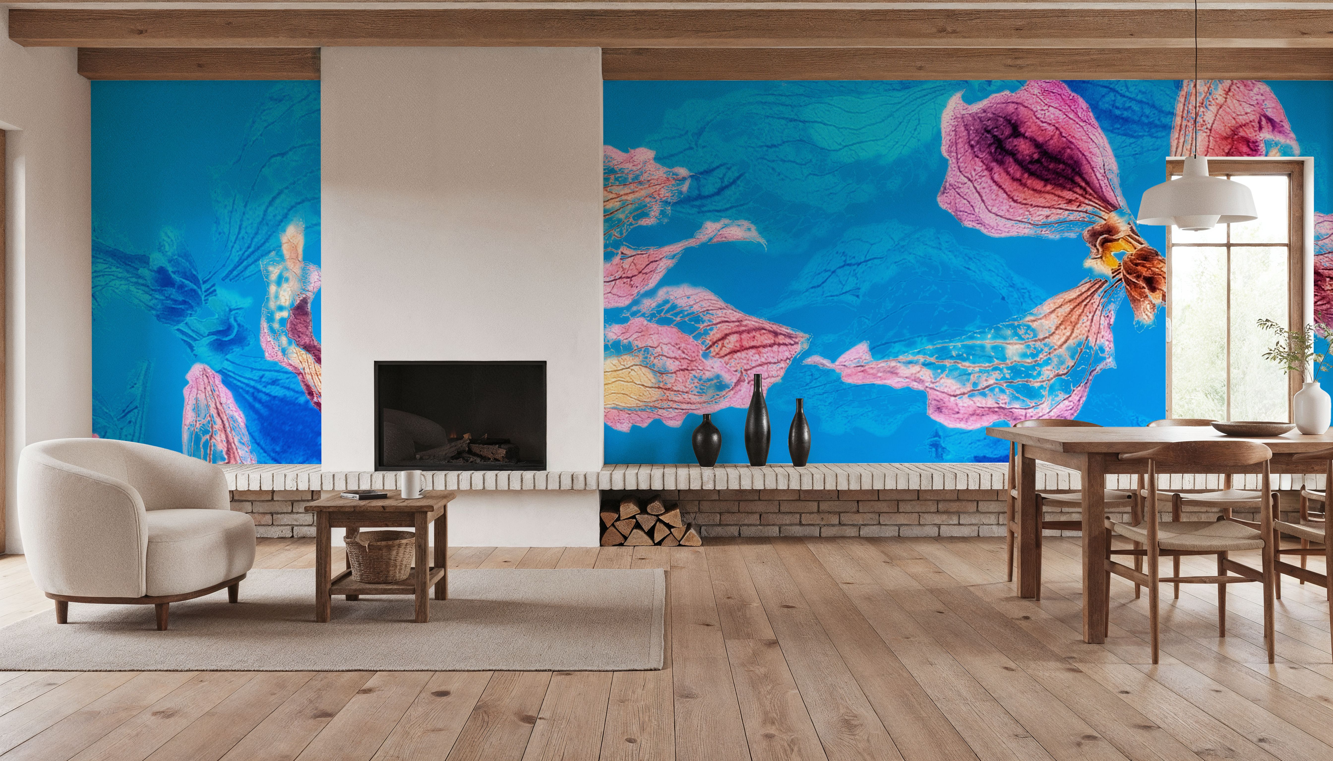 Windblown Blue, Wallpaper