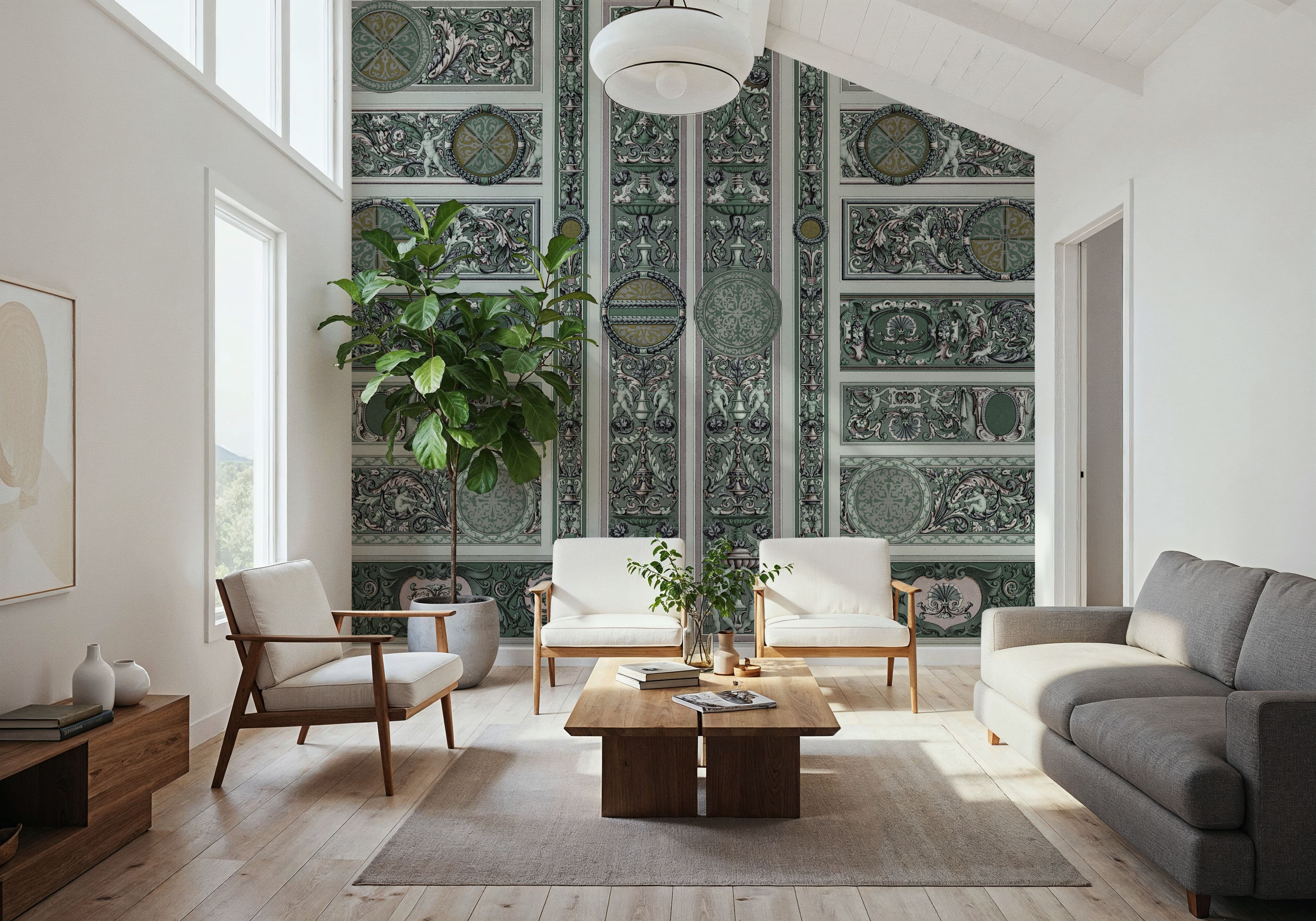 Chamber, Forest Green, Papier peint