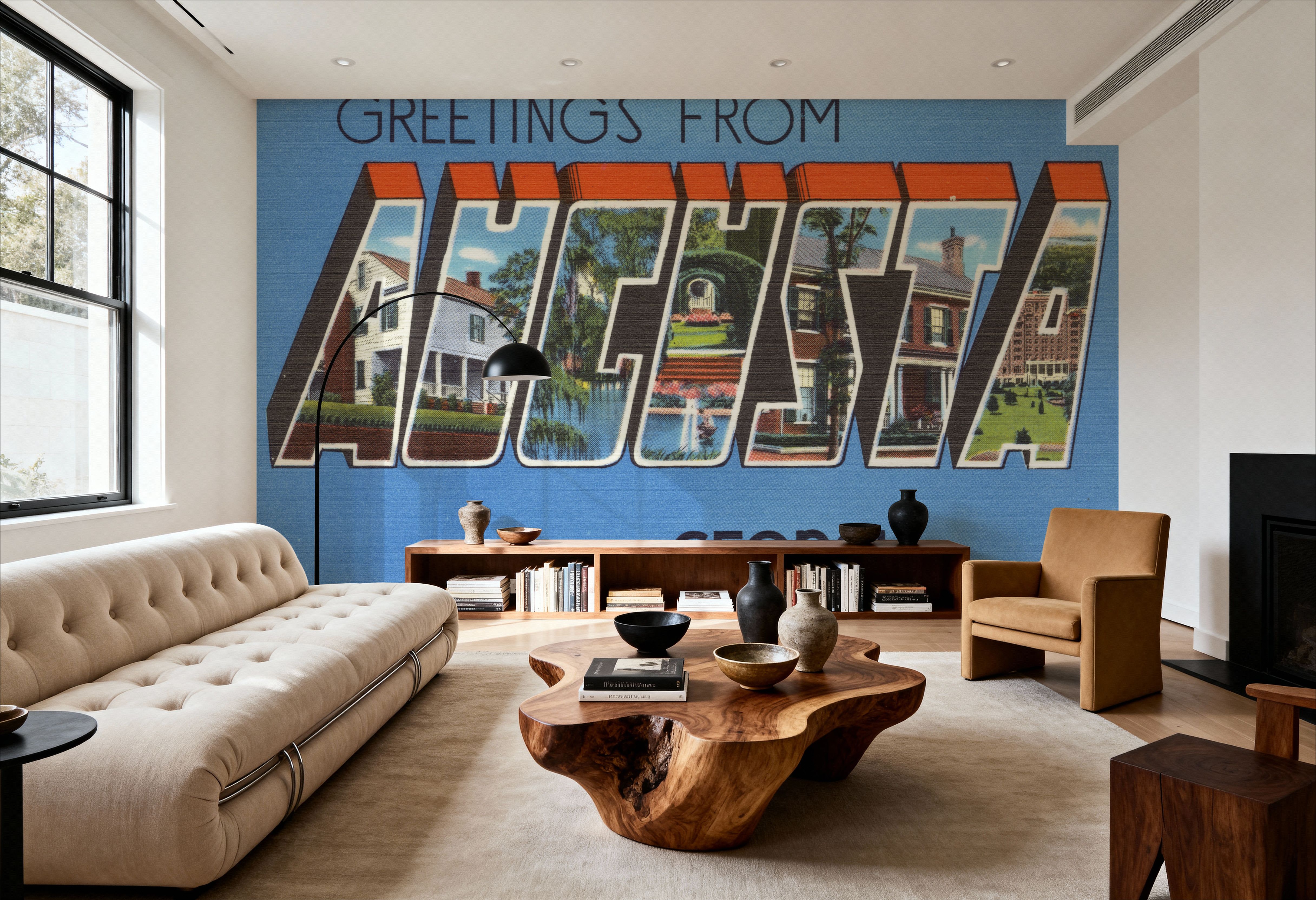 Greetings from Augusta - Screenprint Postcard