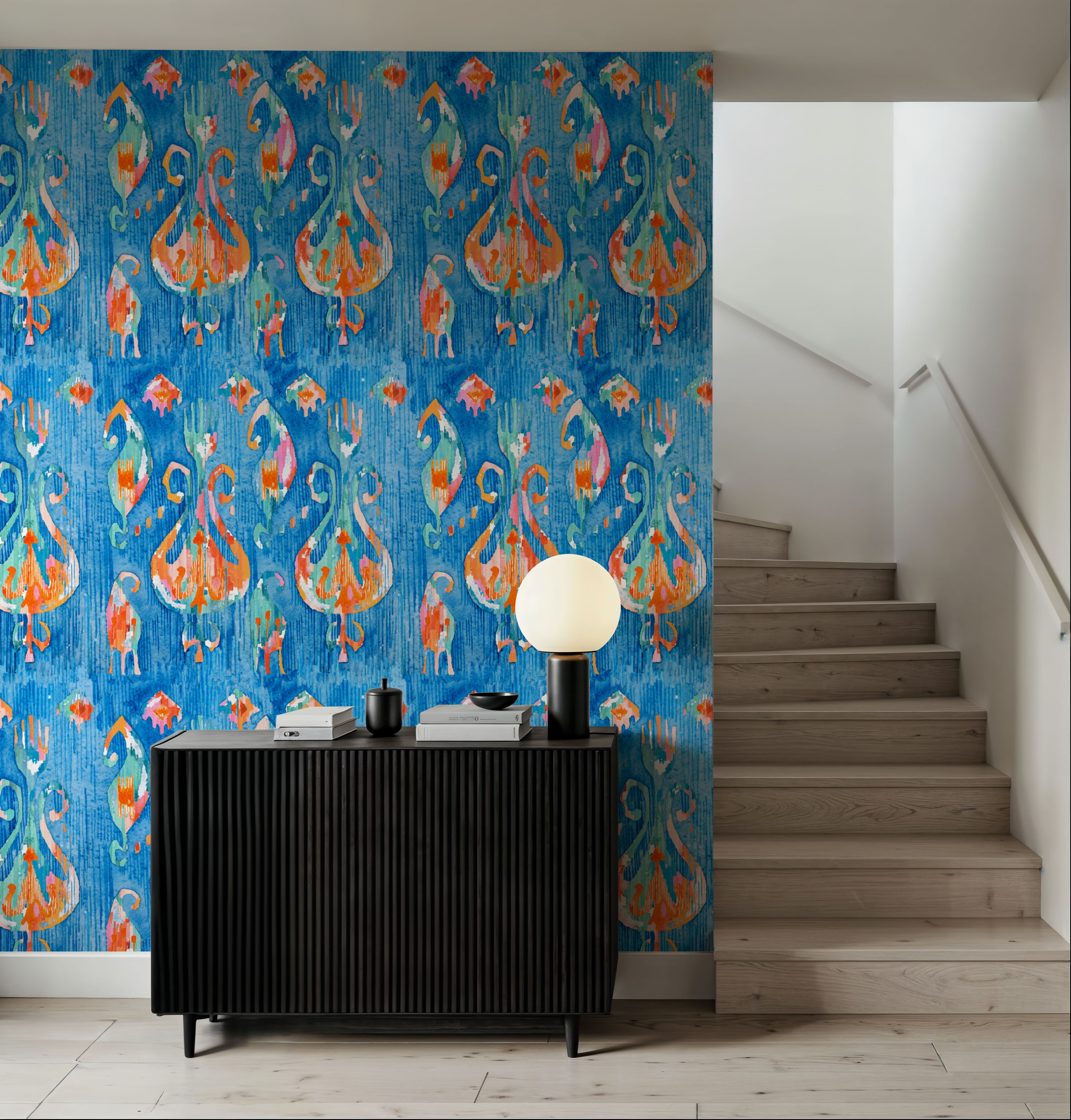 Electric Blue Ikat