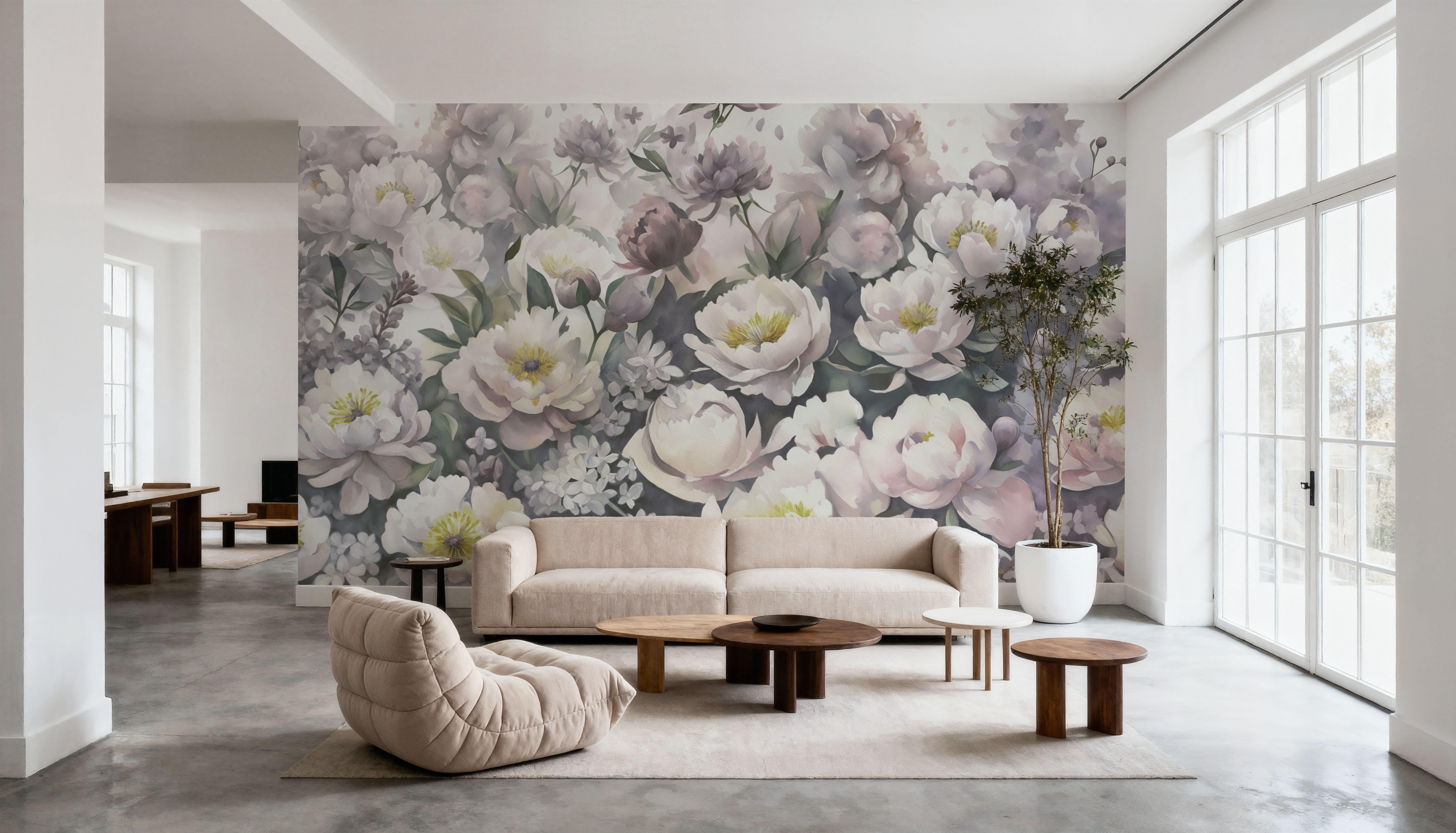Watercolor Peonies Spring