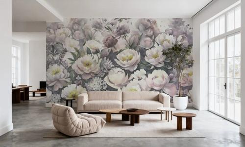 Watercolor Peonies Spring