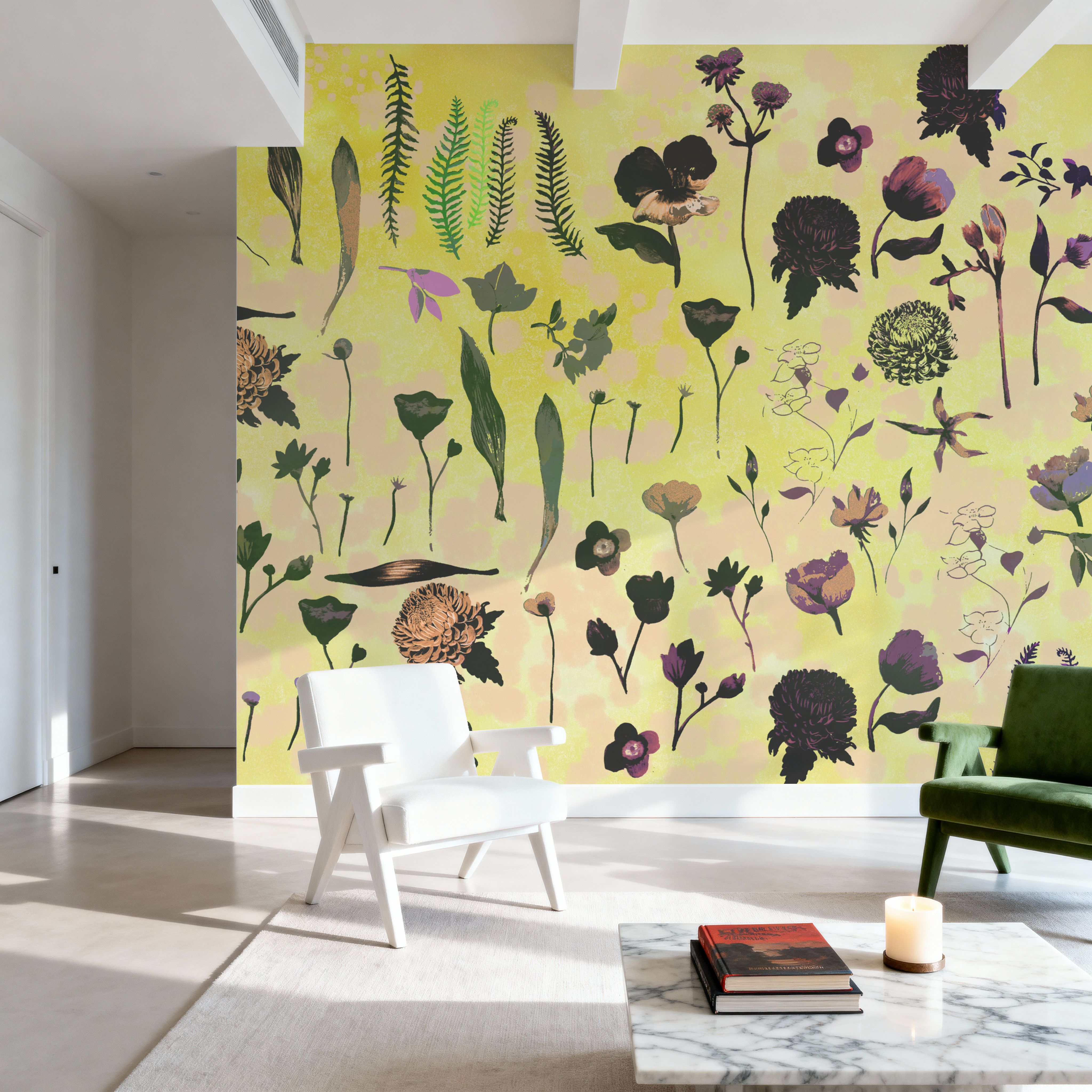 Floral Dream, Butter Yellow