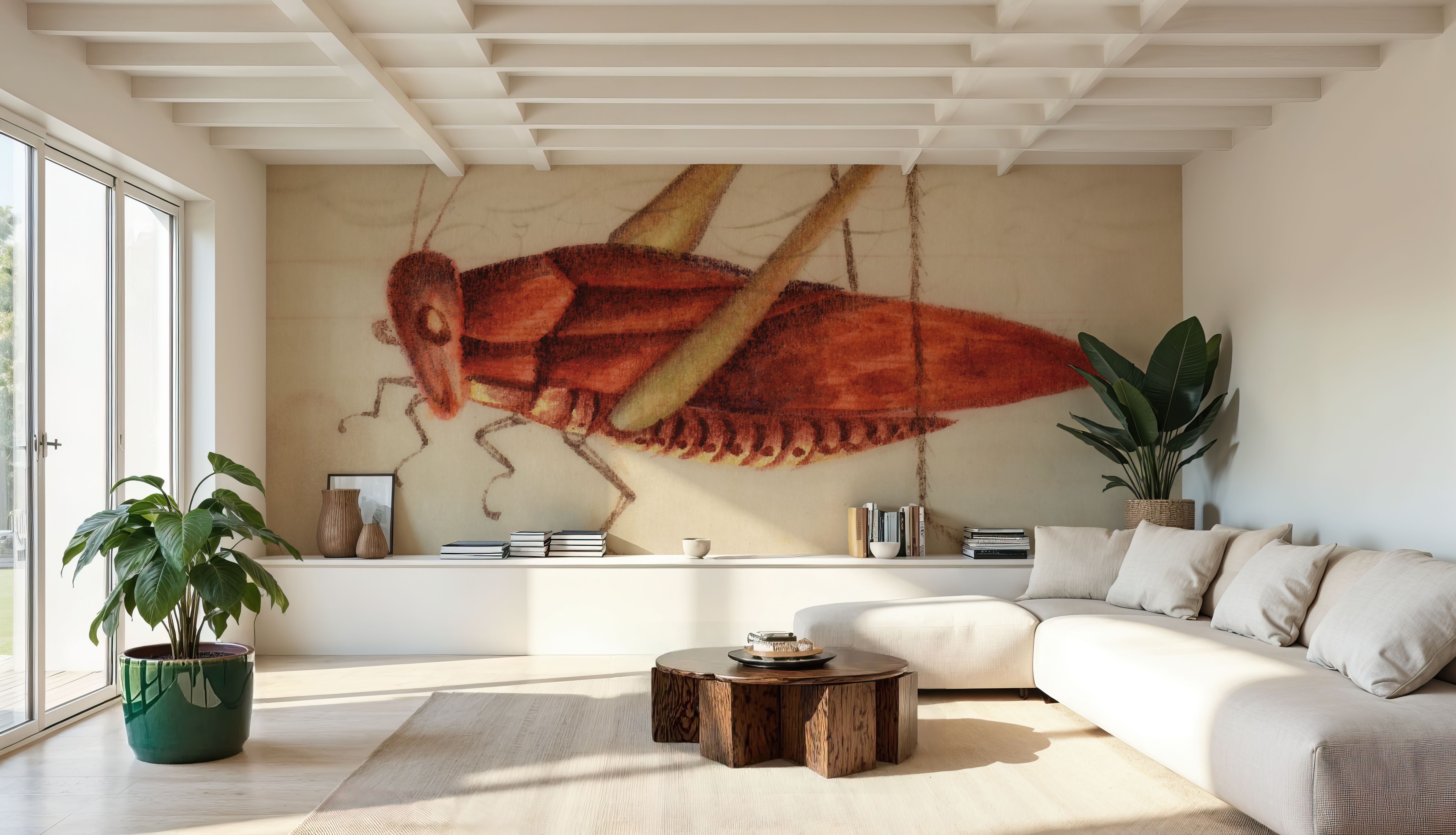 Vintage Red Grasshopper