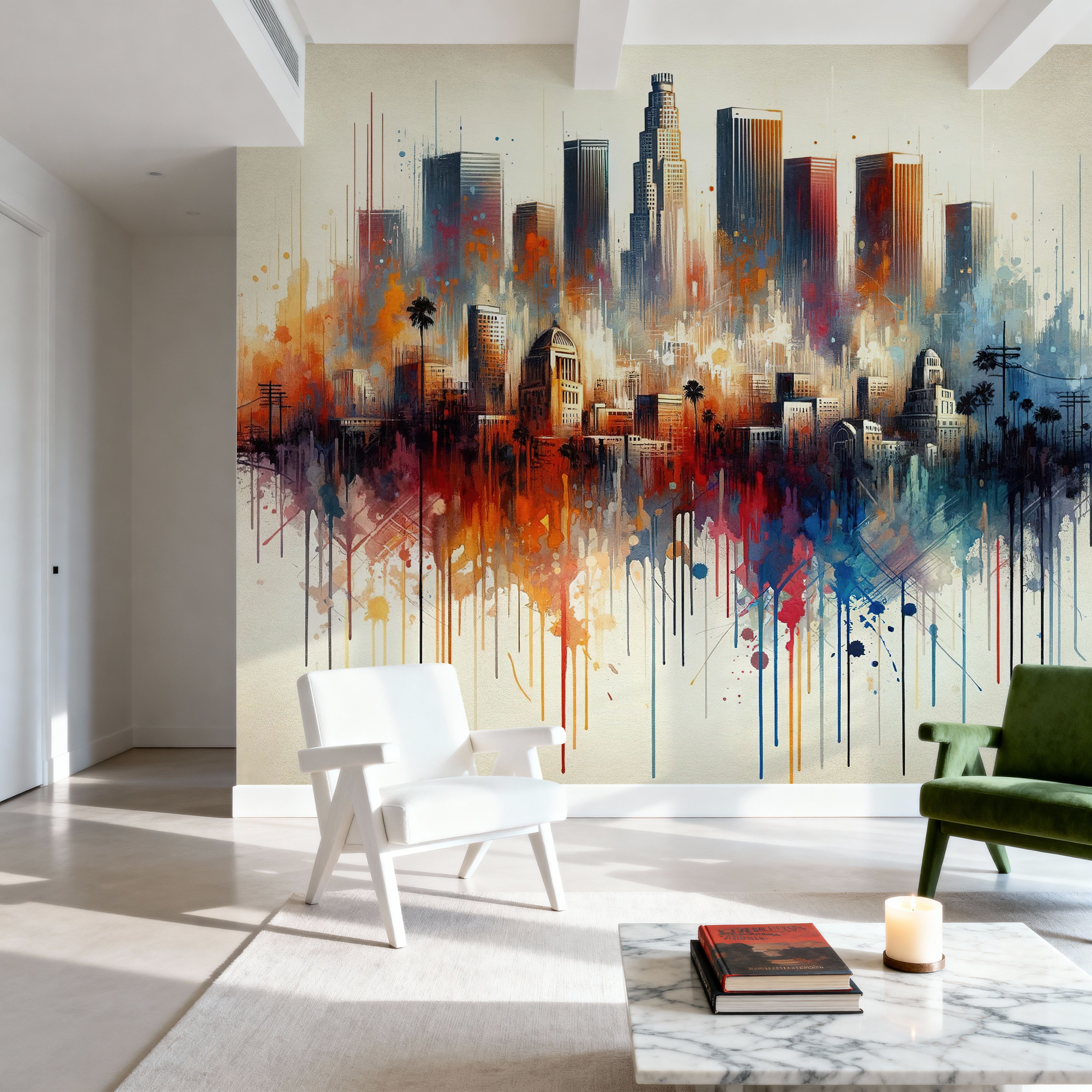 Watercolor Skyline II