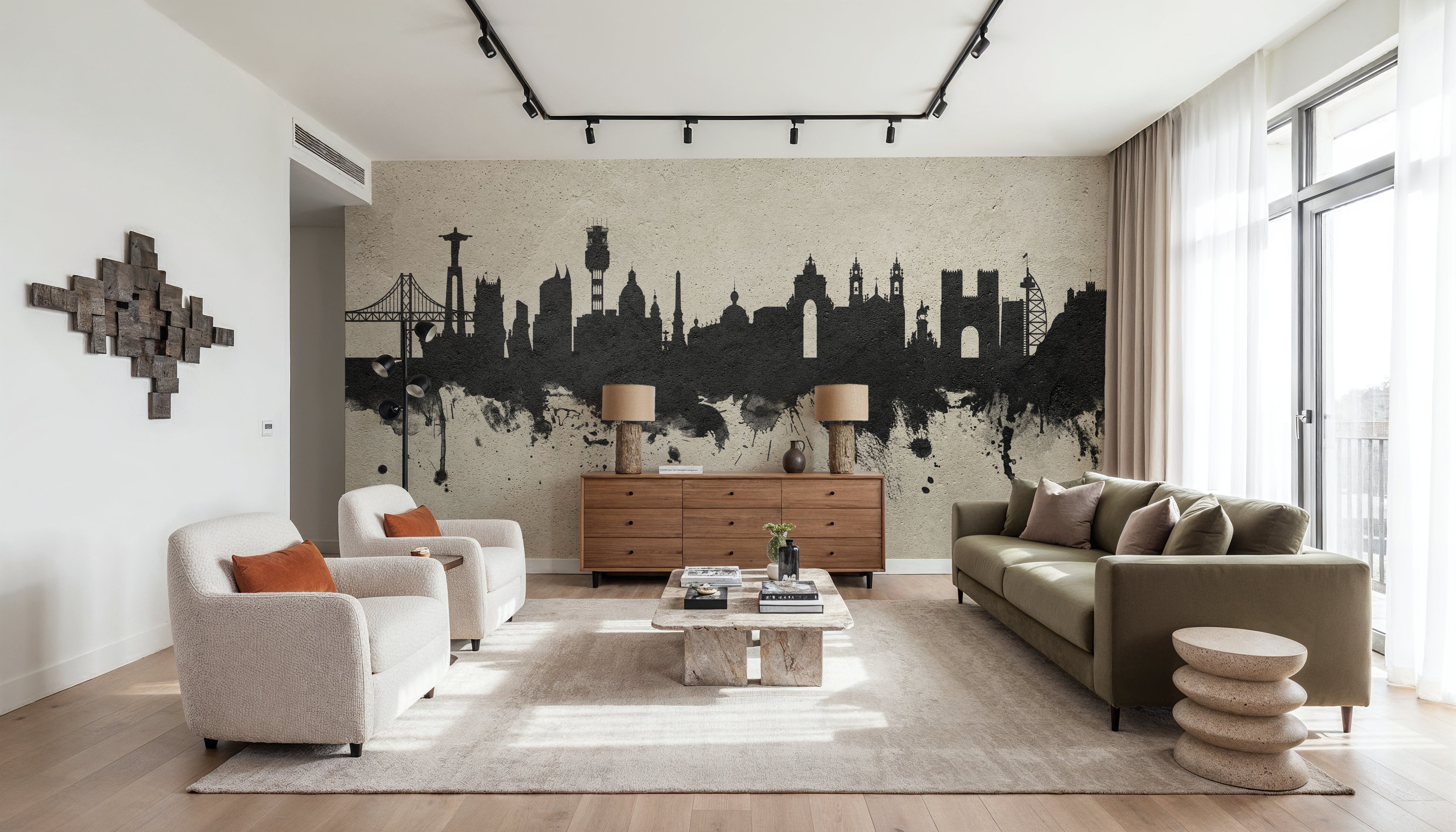 Lisbon Portugal Skyline Concrete