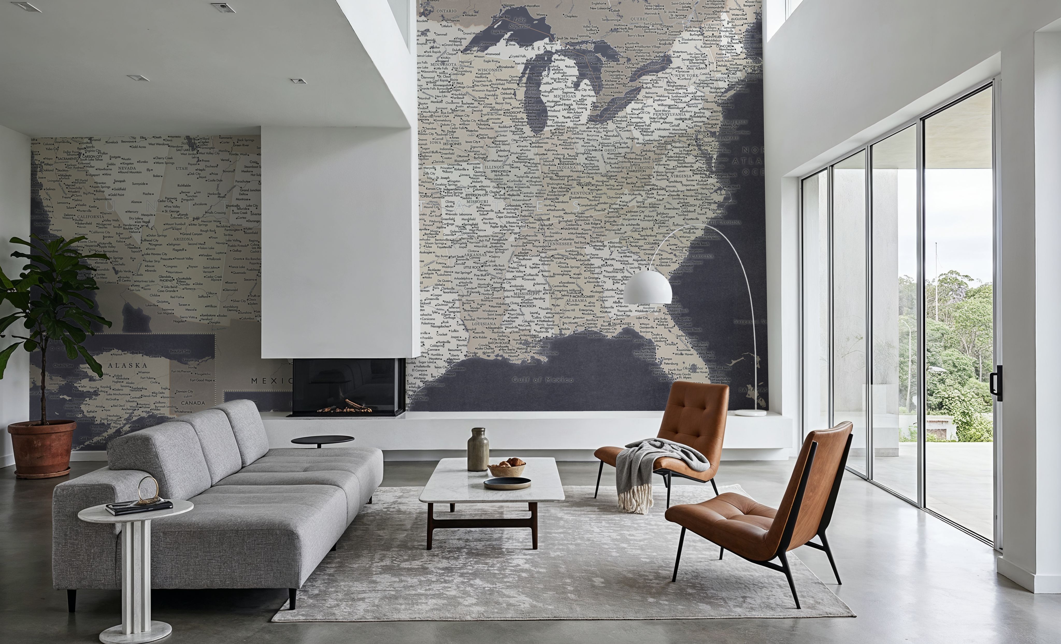 US Map Detailed - Glynn