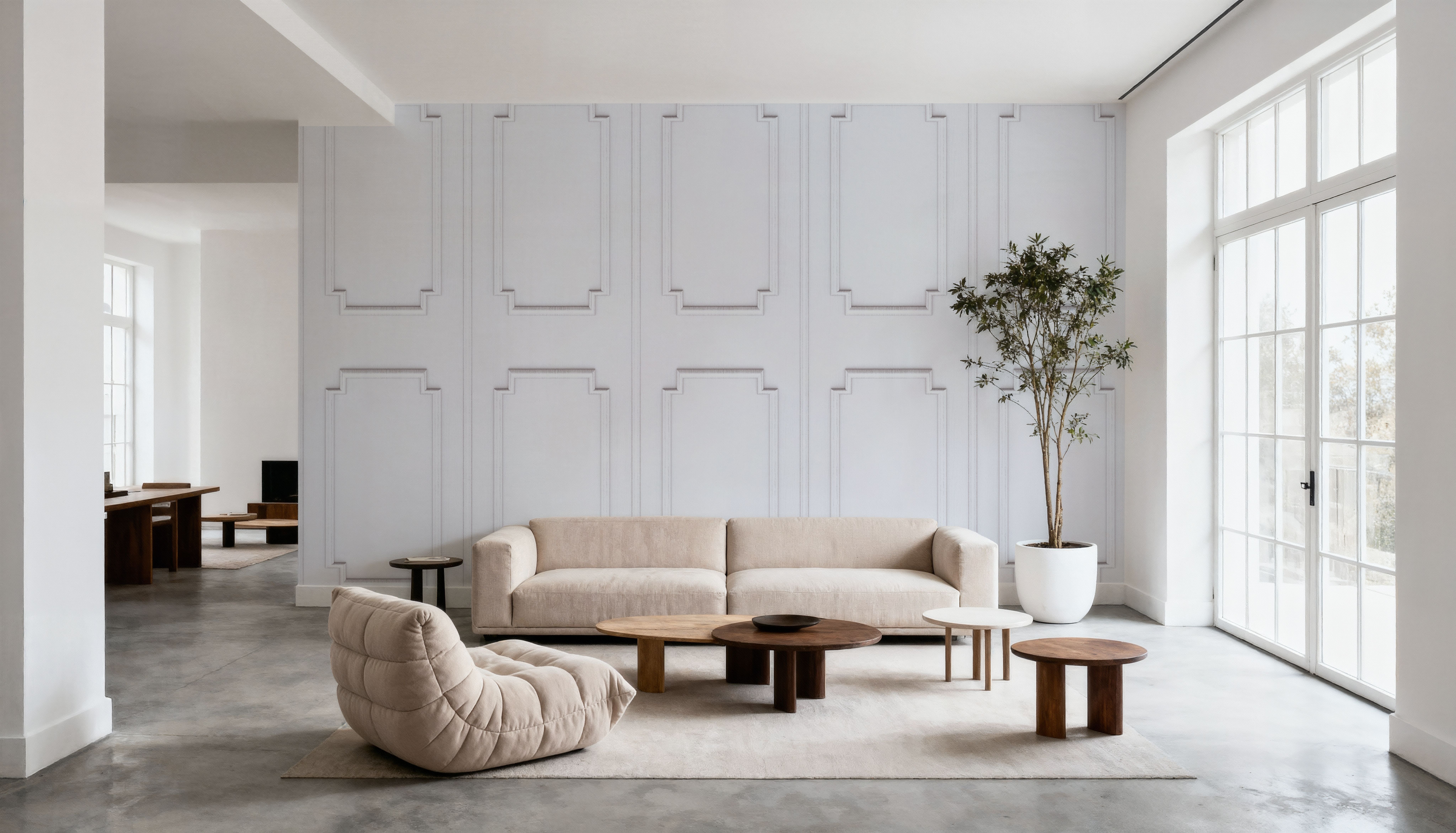 Faux Wall Panel Moulding, White