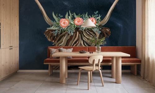Longhorn with Rose Crown Dark