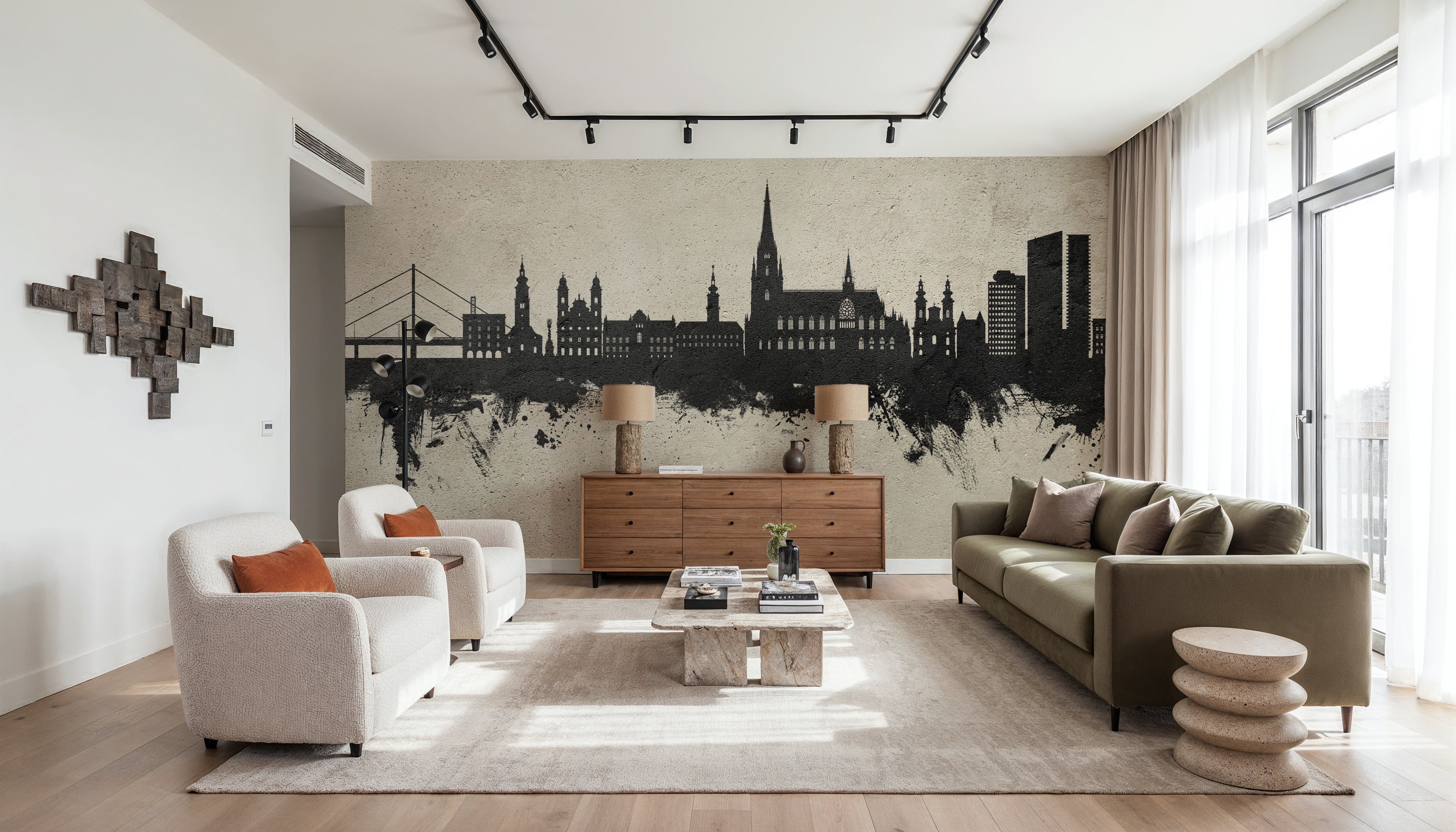 Linz Austria Skyline Concrete