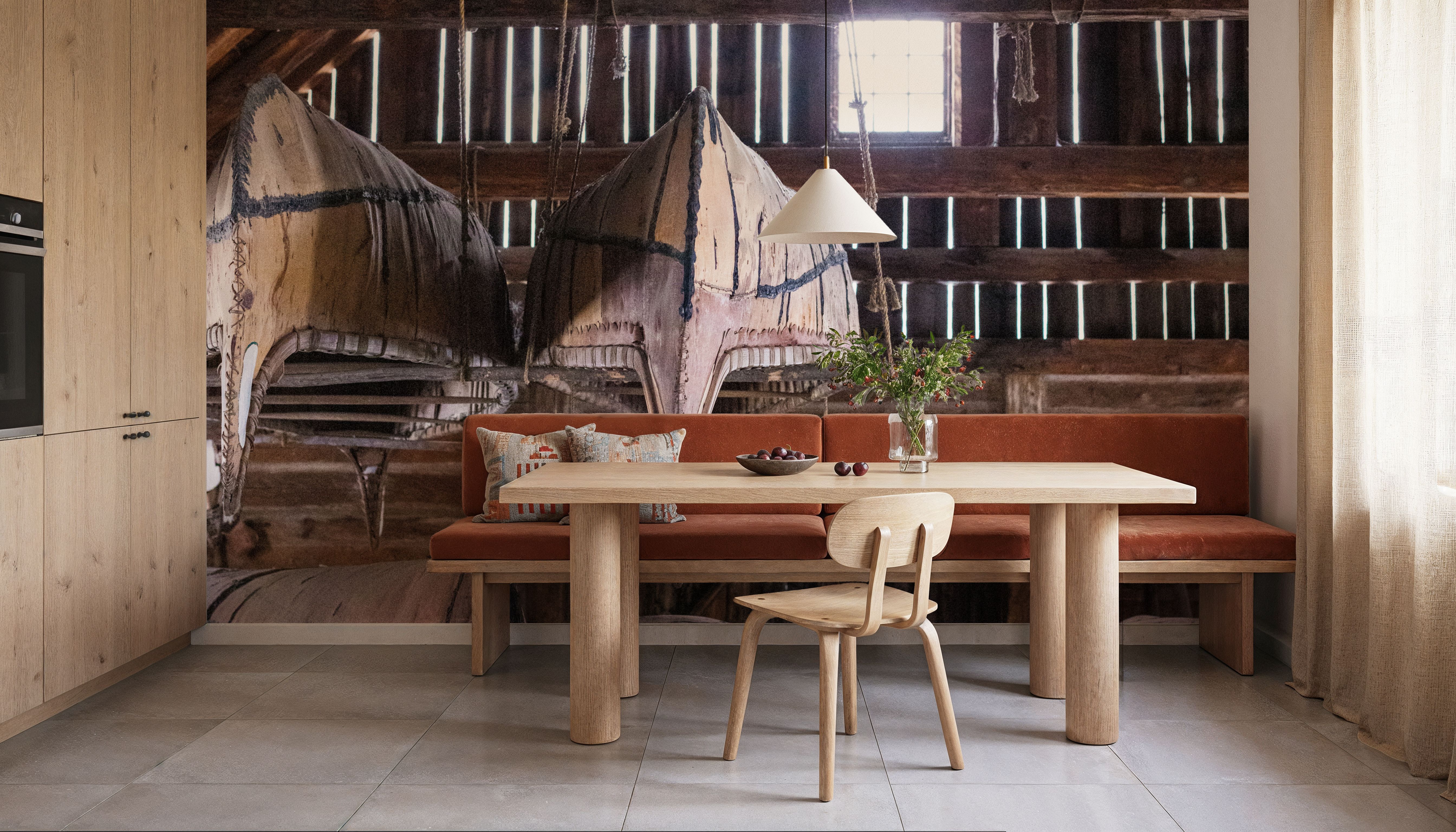 Canoe Barn III, Wallpaper