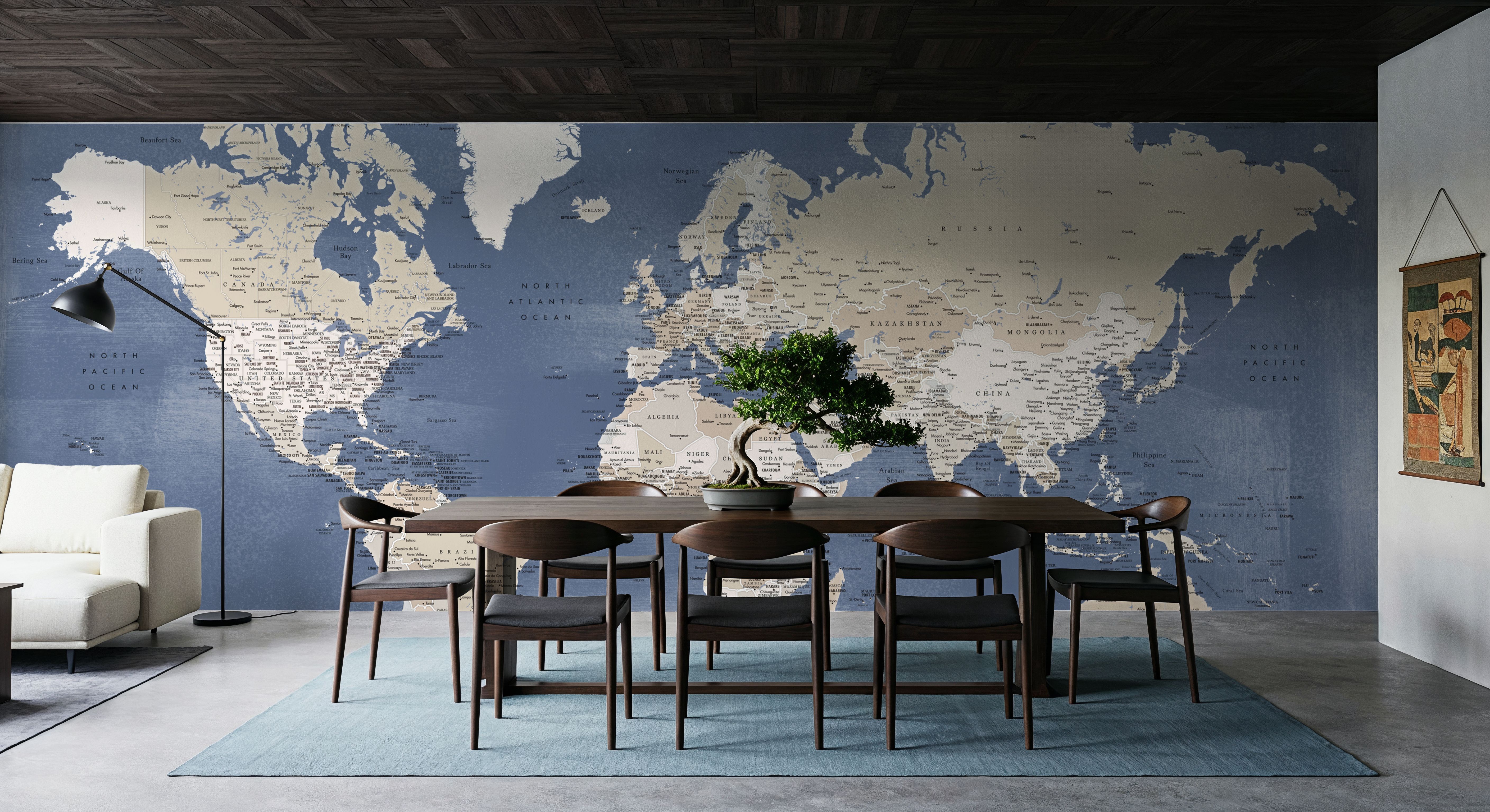 World Map Cities - Oisin, Wallpaper