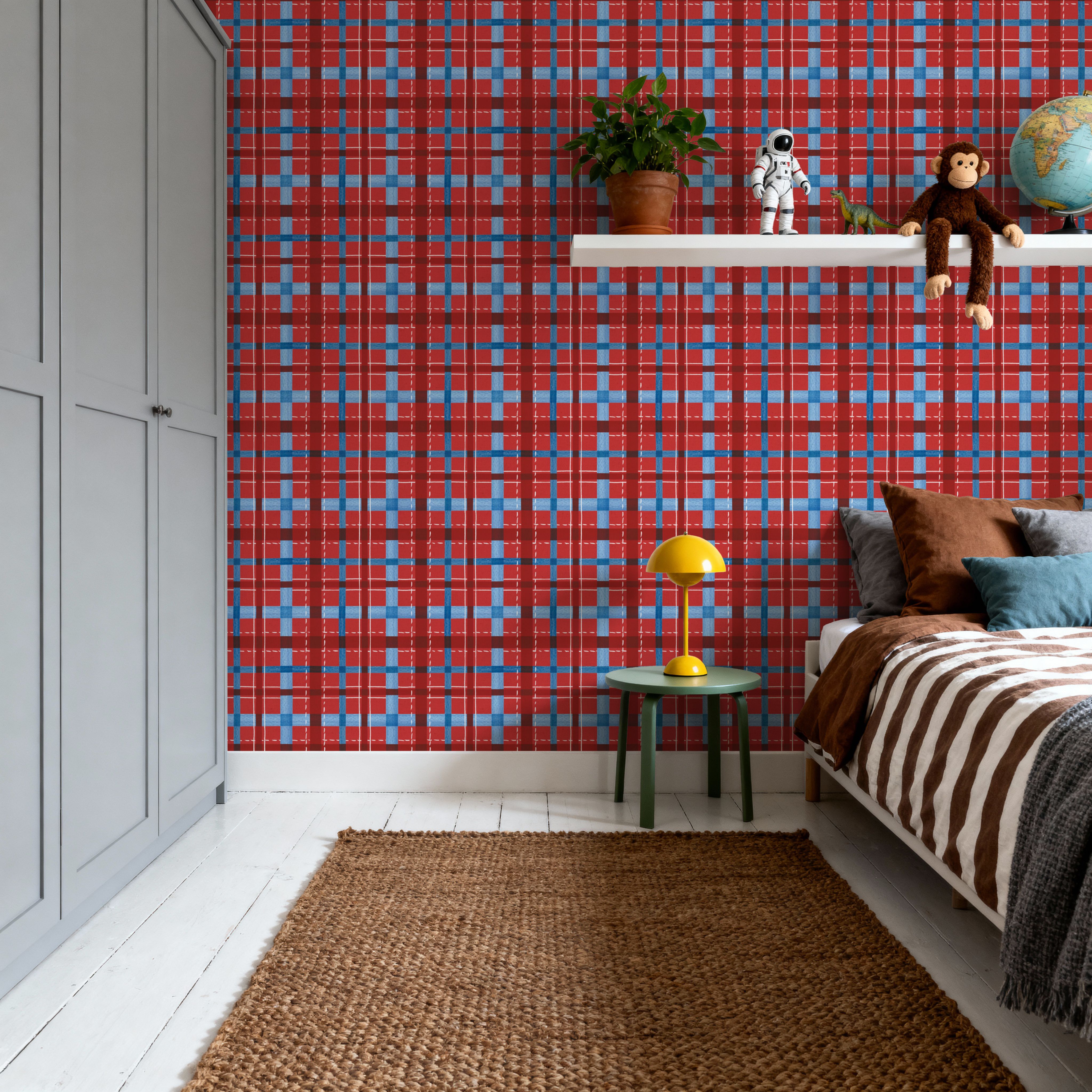 Seafood Shanty Red VI, Wallpaper