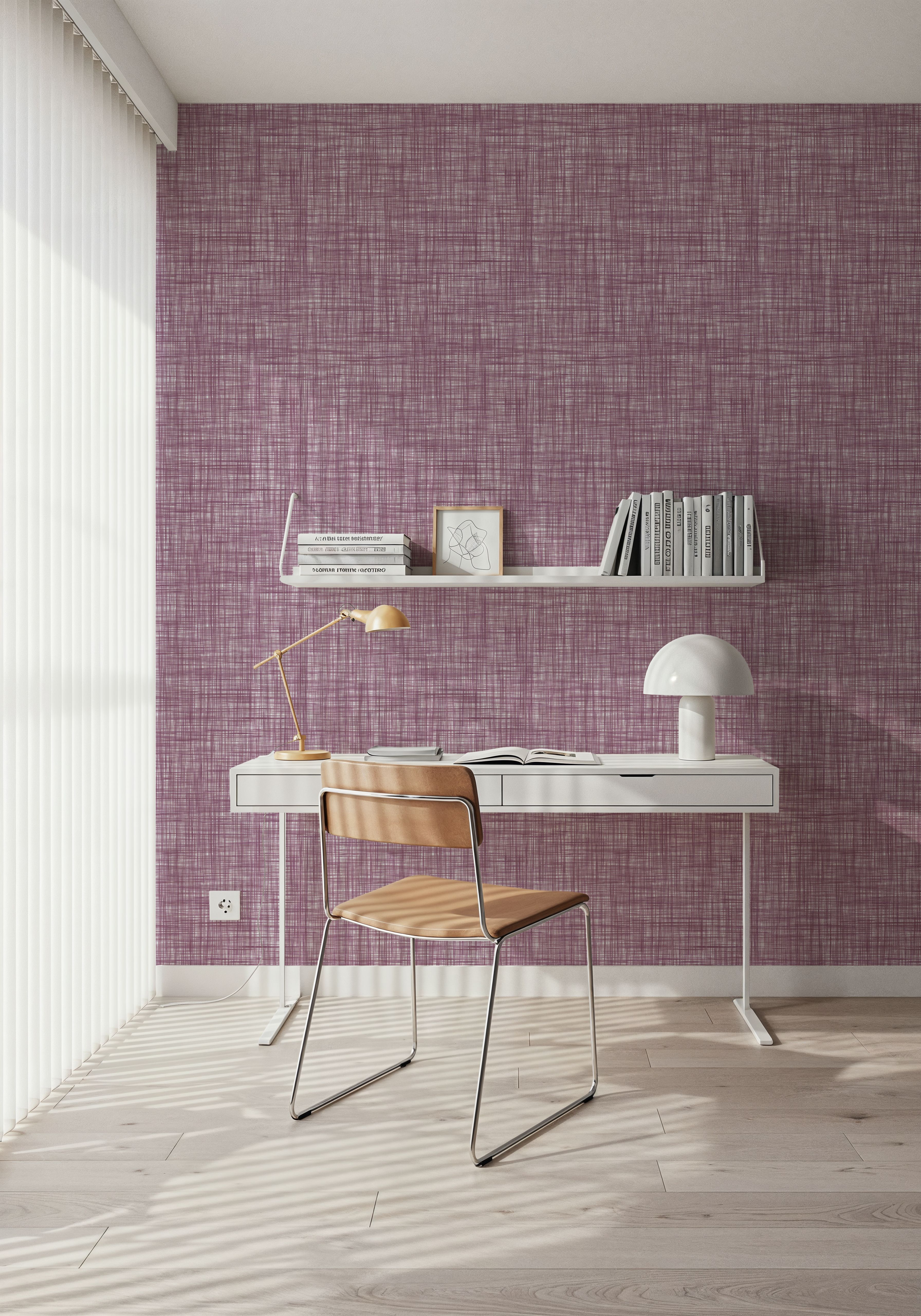 Mottled Linen Effect, Plum