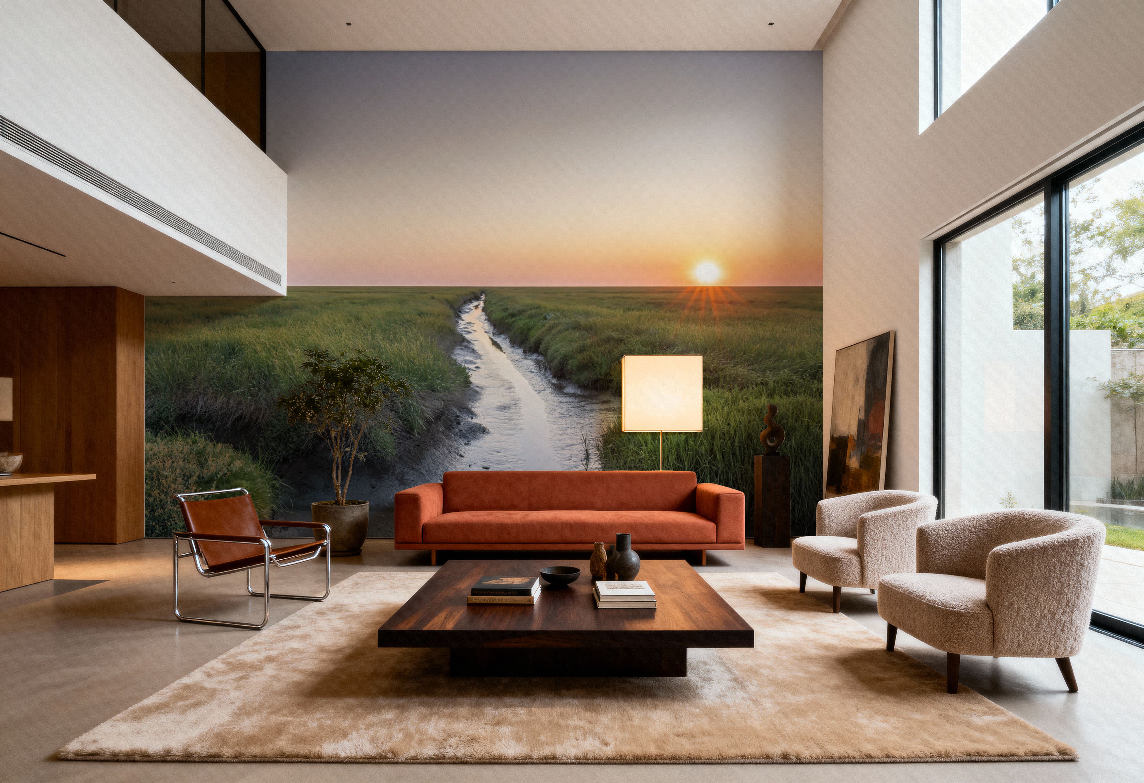 Westerheversand Sunset Panorama