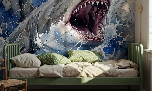 White Shark - Watercolor Predators Series