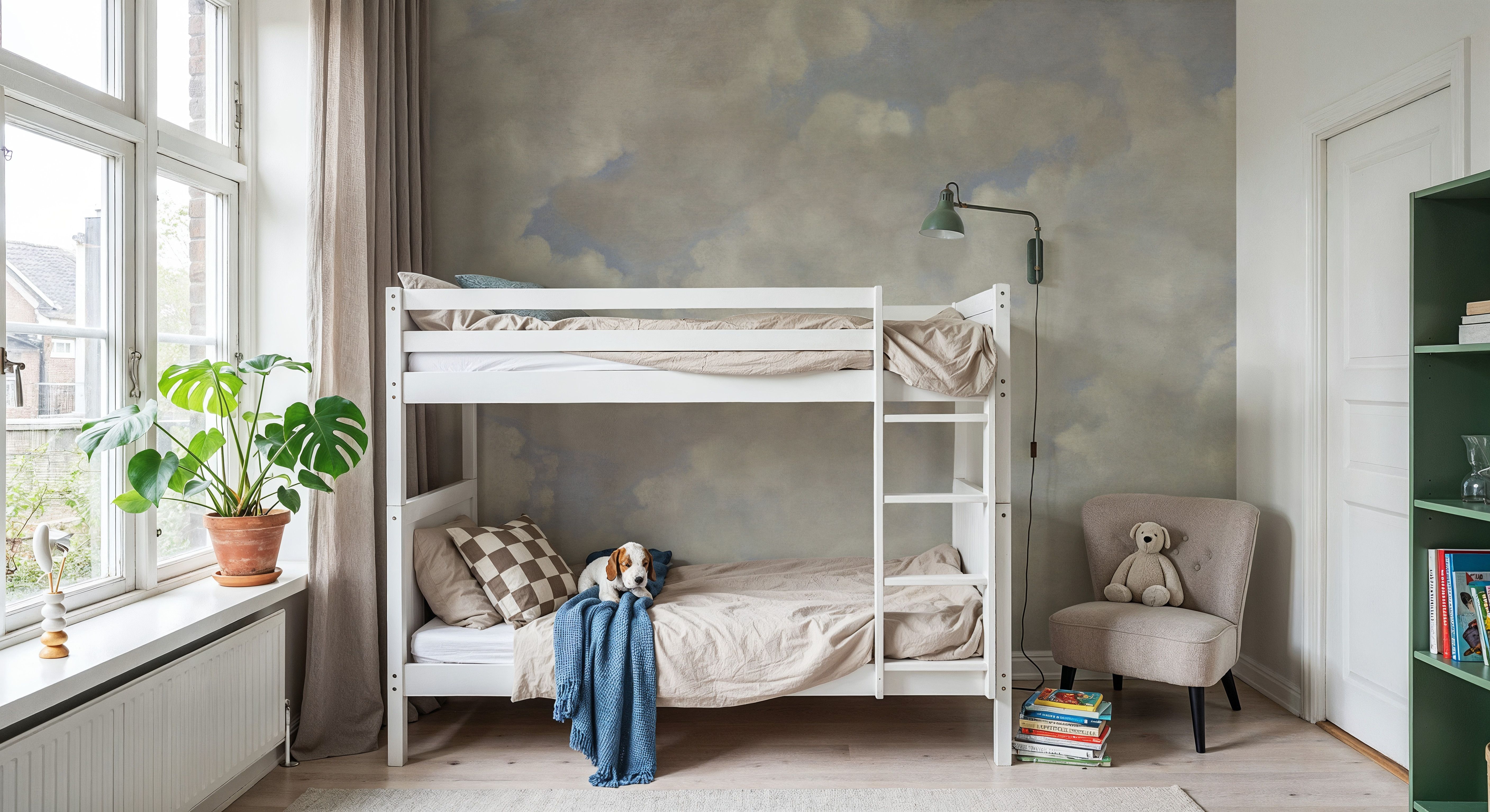 Painted Dreamy Clouds, Vintage