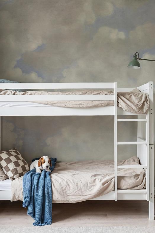 Painted Dreamy Clouds, Vintage