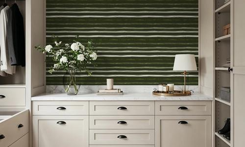 Green Stripes Dark