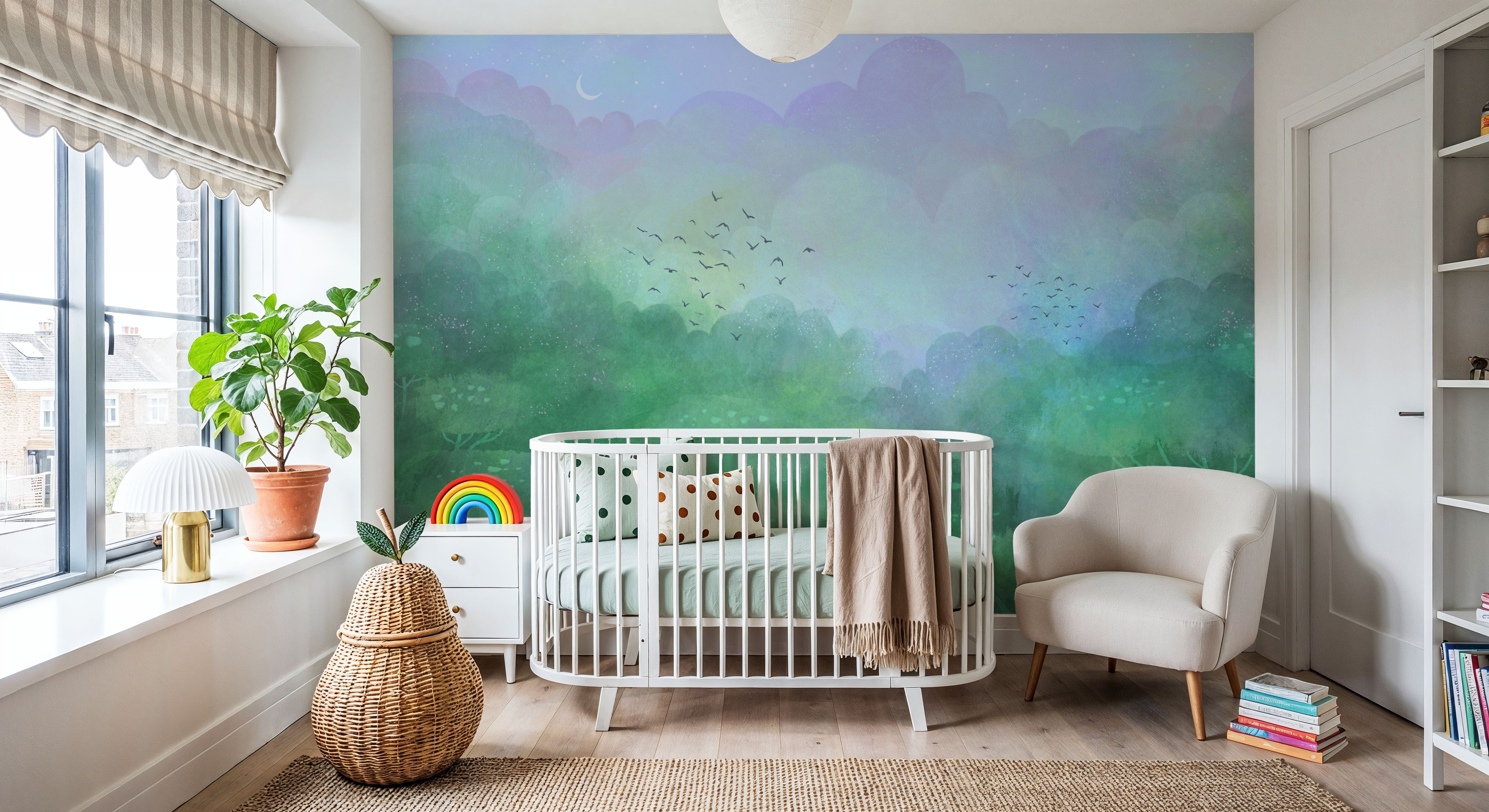 Dreamy Landscape, Powder Blue