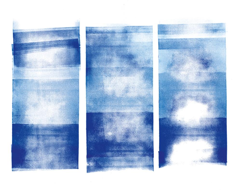 Blue Geometric Abstract