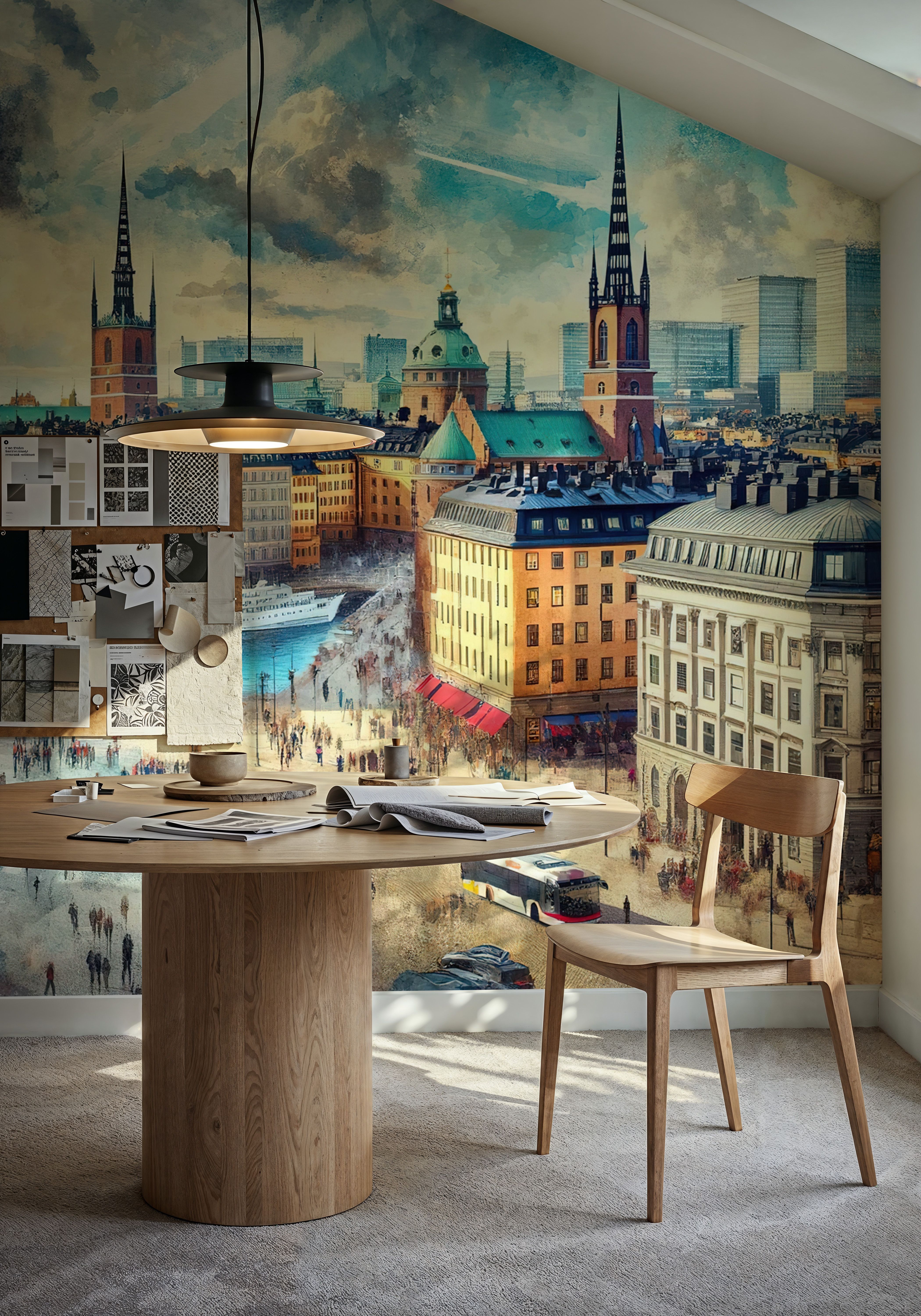 Watercolor Stockholm Sweden