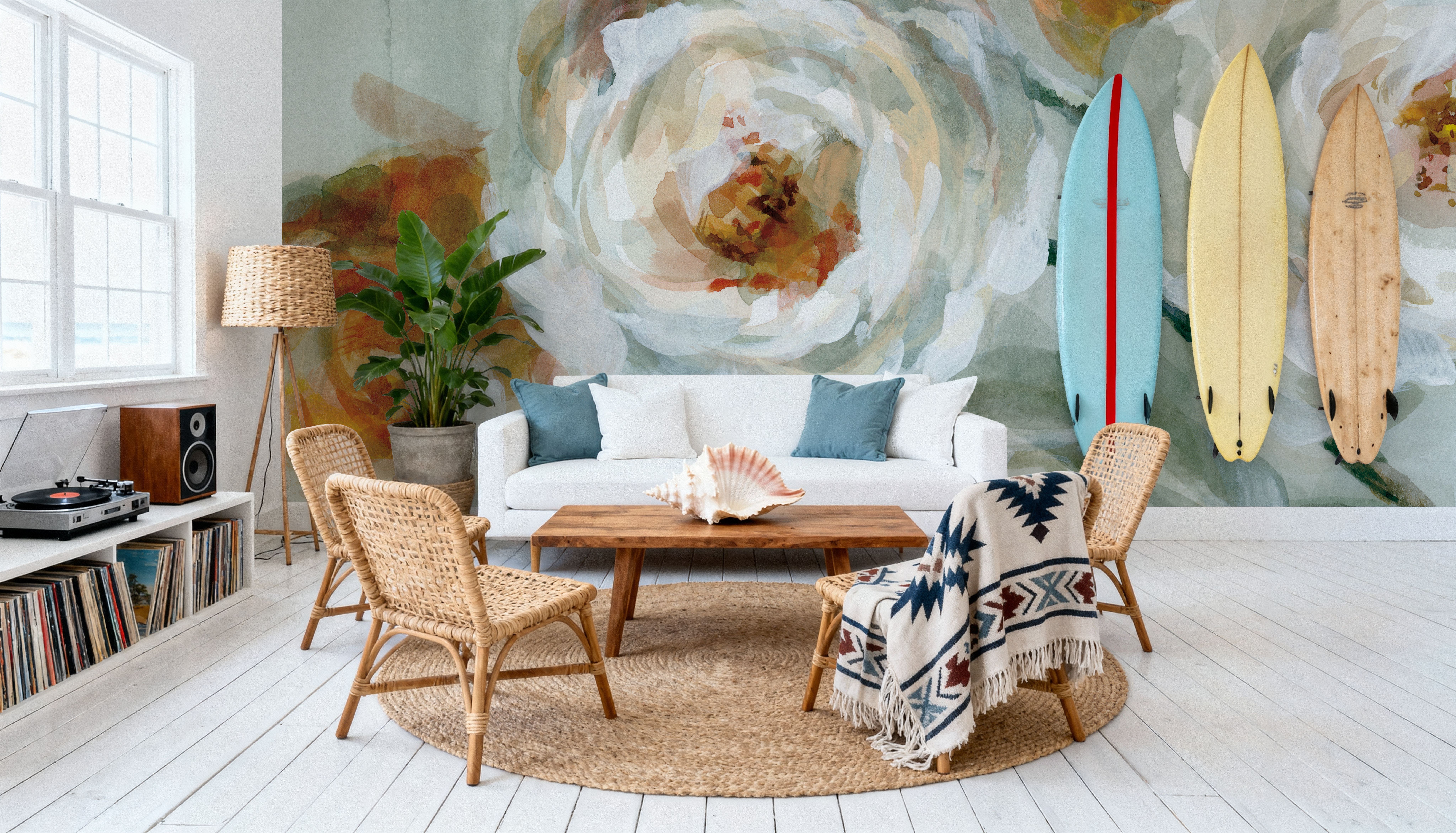 Fall Blossoms Panel IV