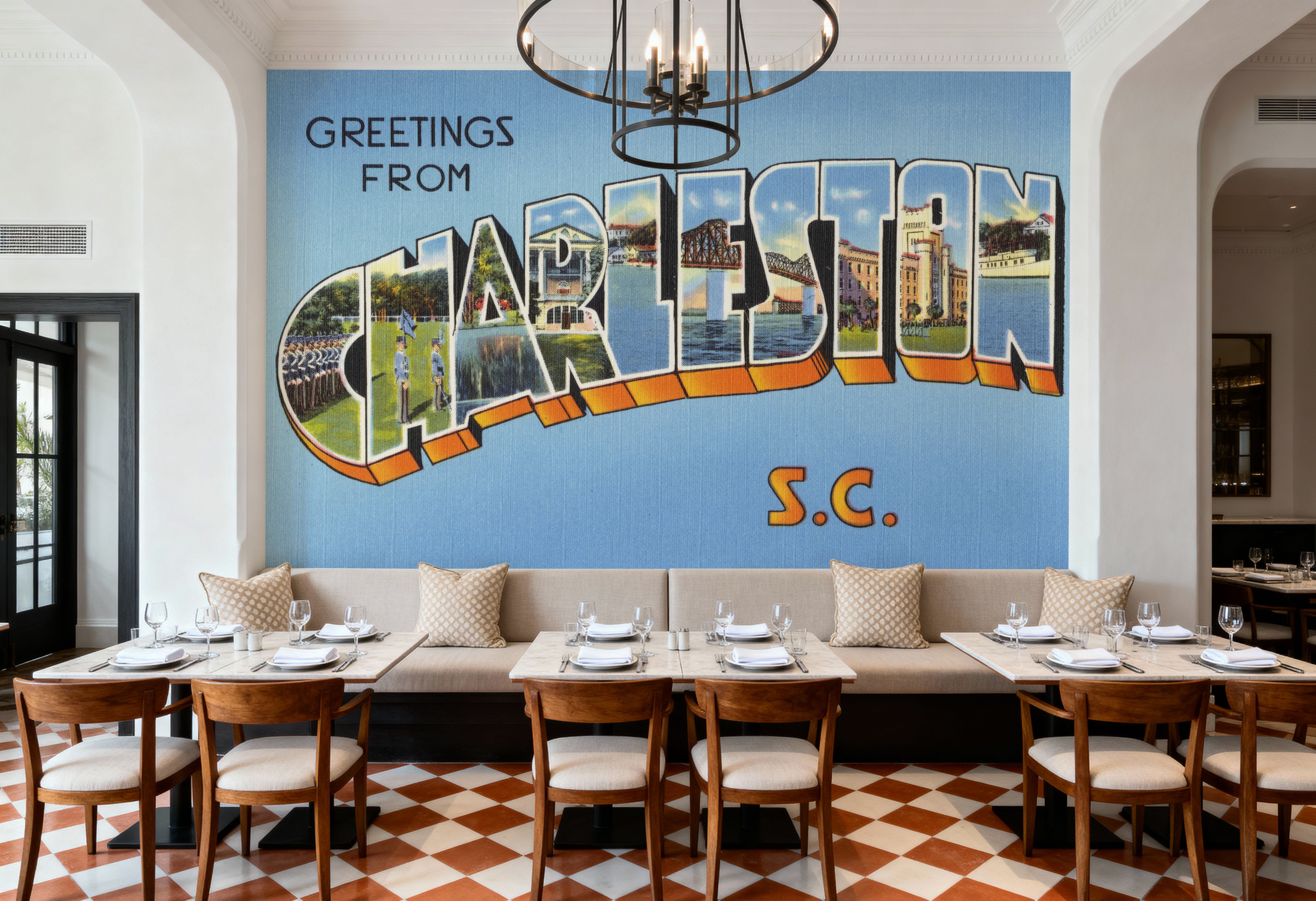 Greetings from Charleston - Screenprint Postcard