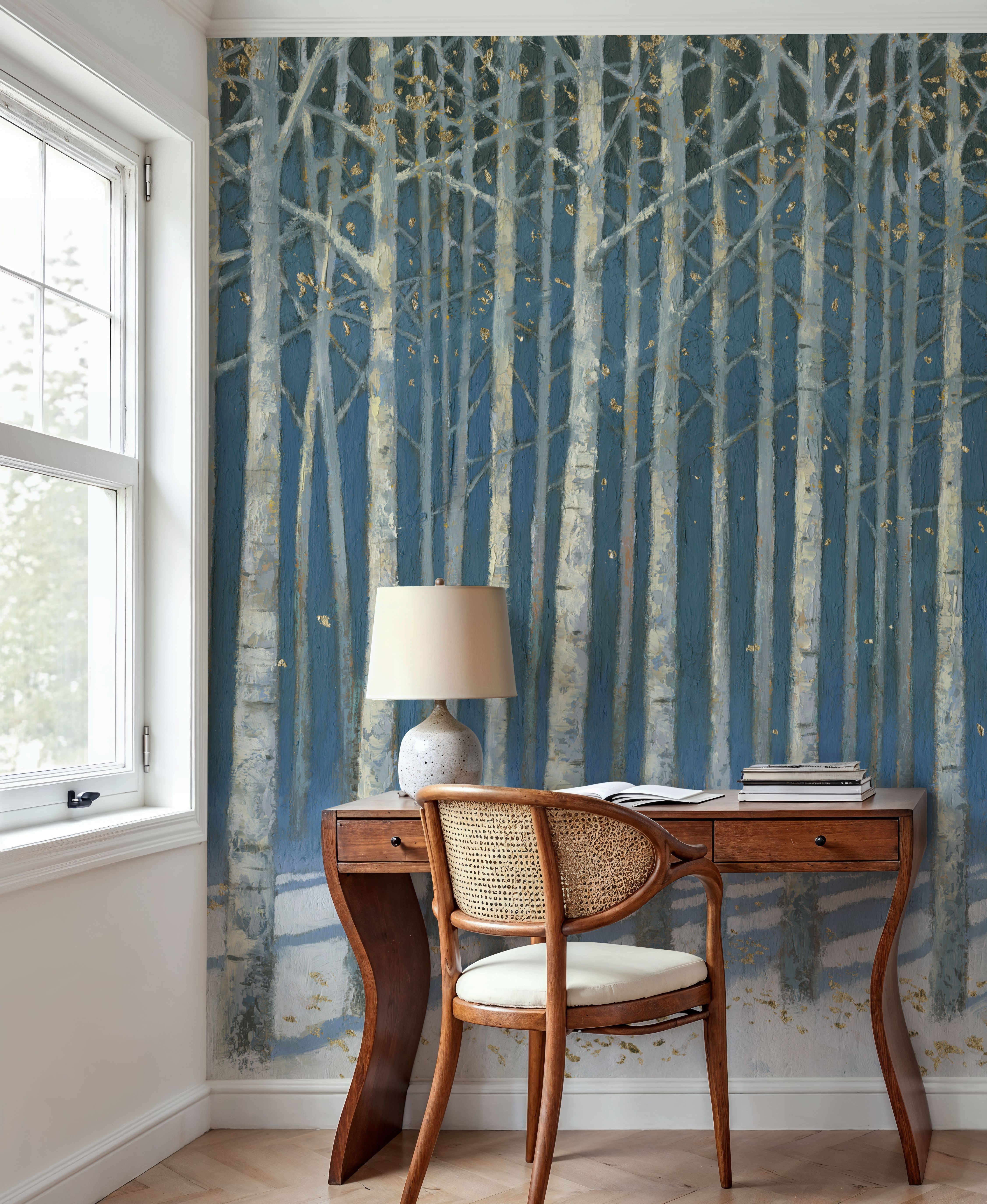 Shimmering Birches