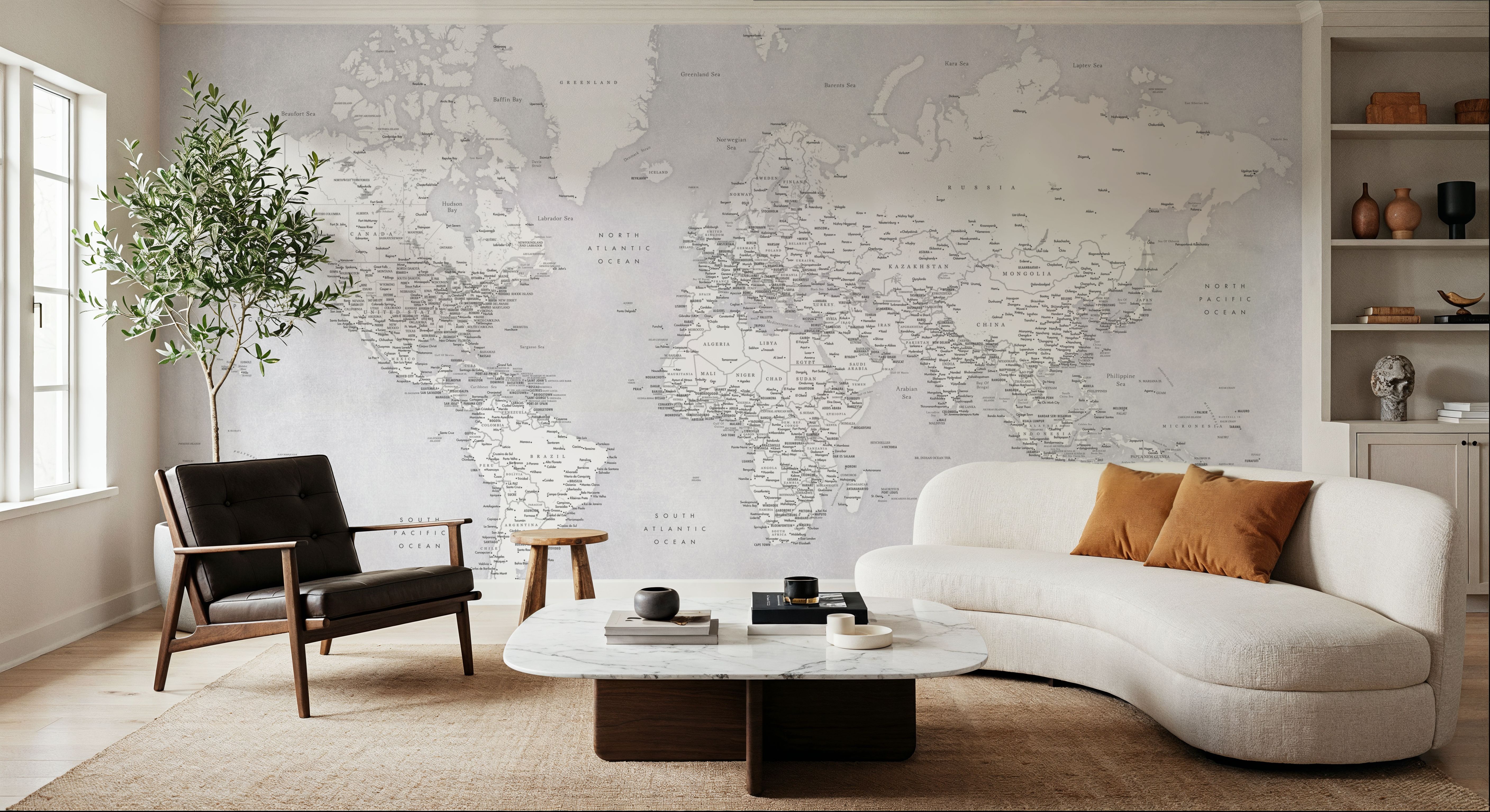 World Map Cities - Siv, Wallpaper