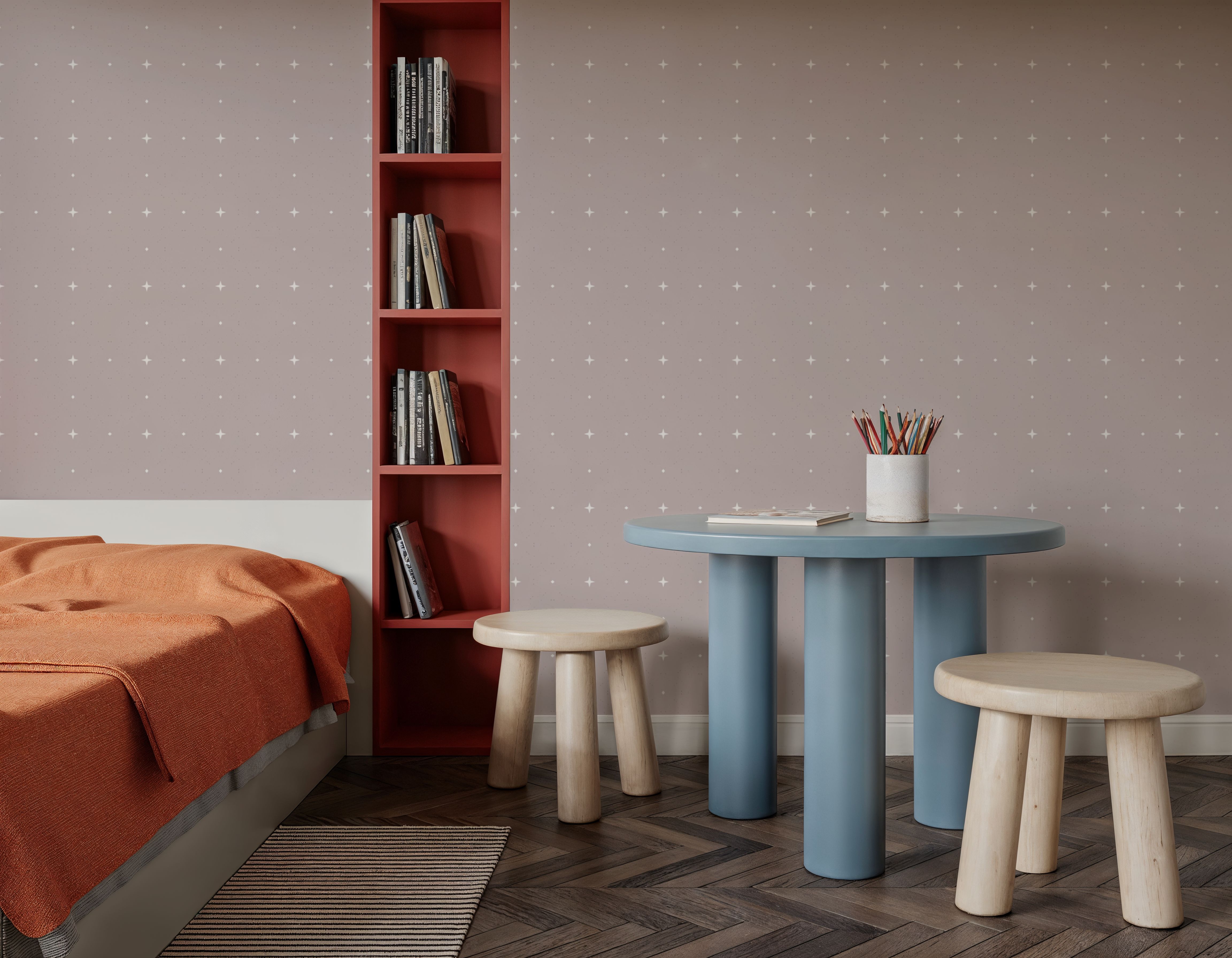 Zelij Stars On Beige