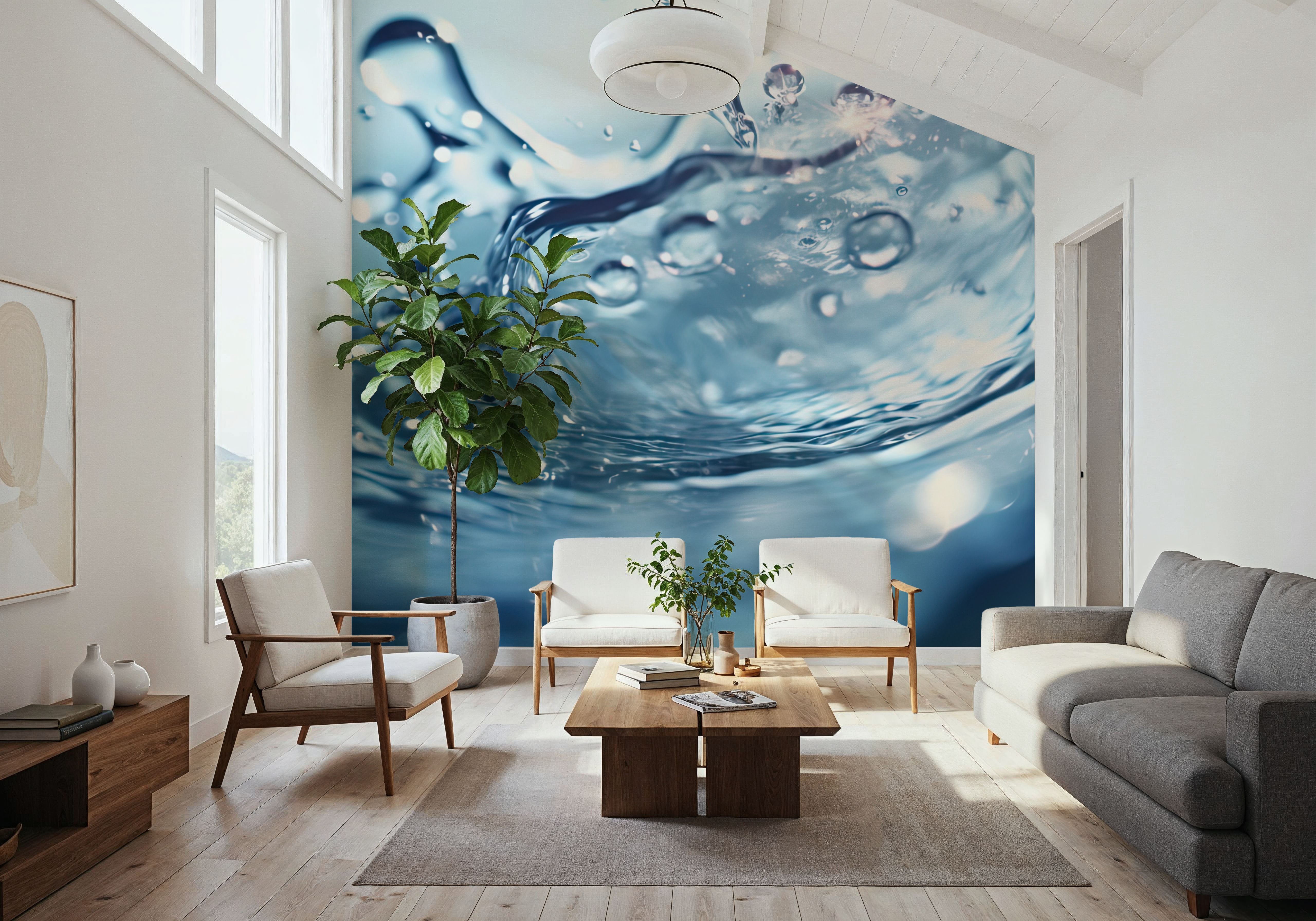 Water Splash Scene, Wallpaper