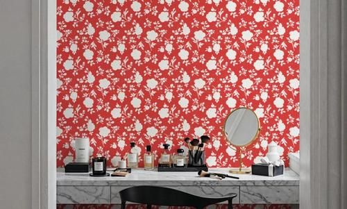 Country Flowery Red