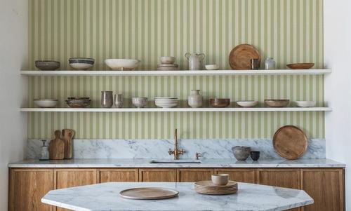 Ticking Awning Stripes, Sage