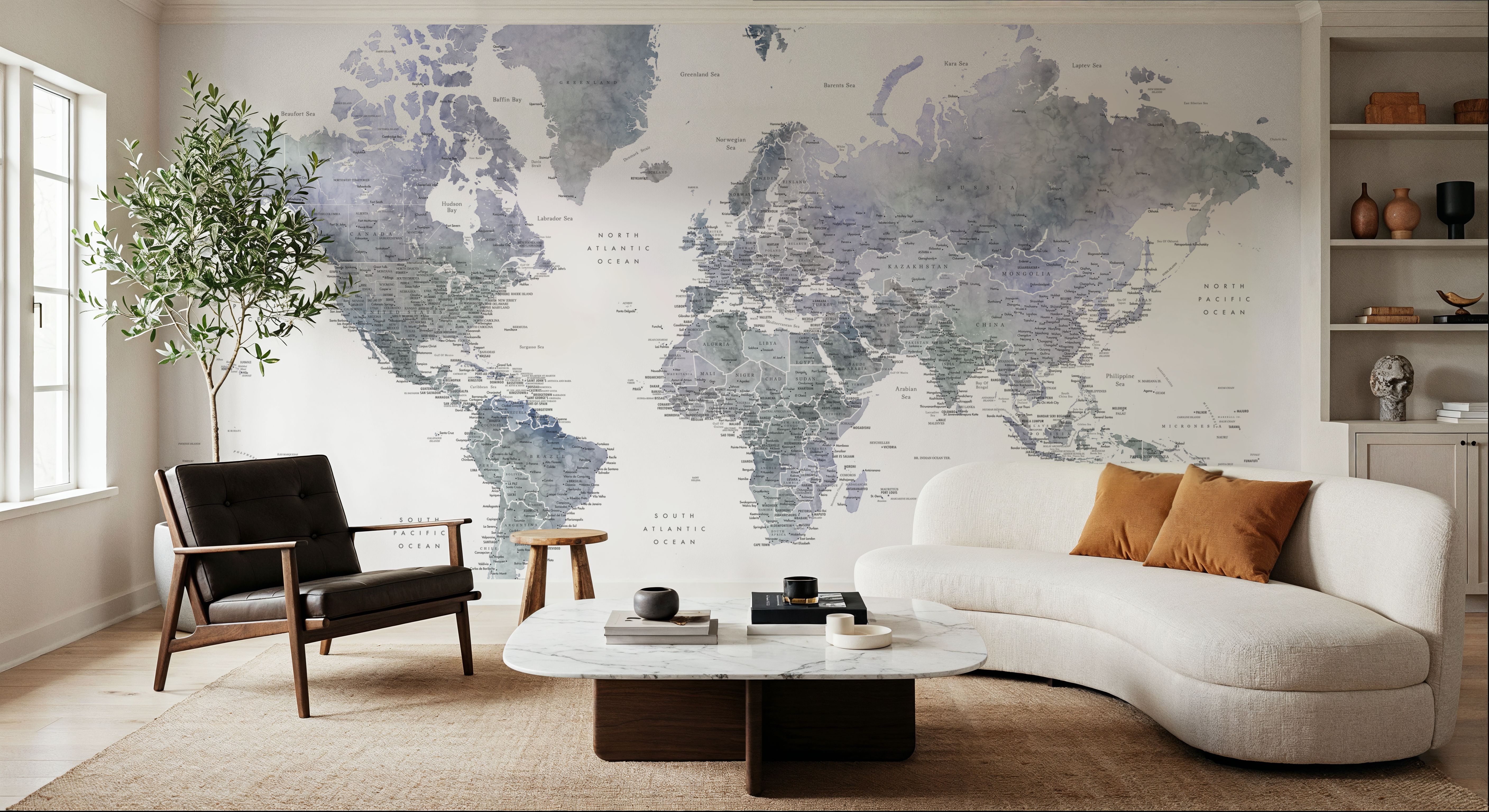 World Map Cities - Norberto
