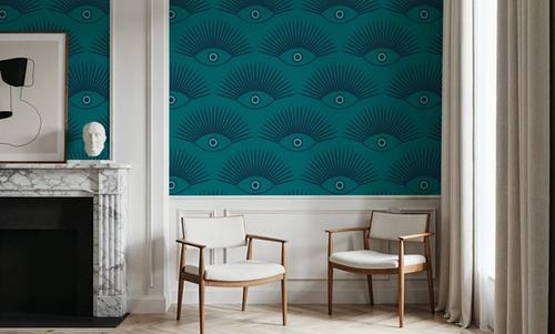 Art Deco Eye, Turquoise