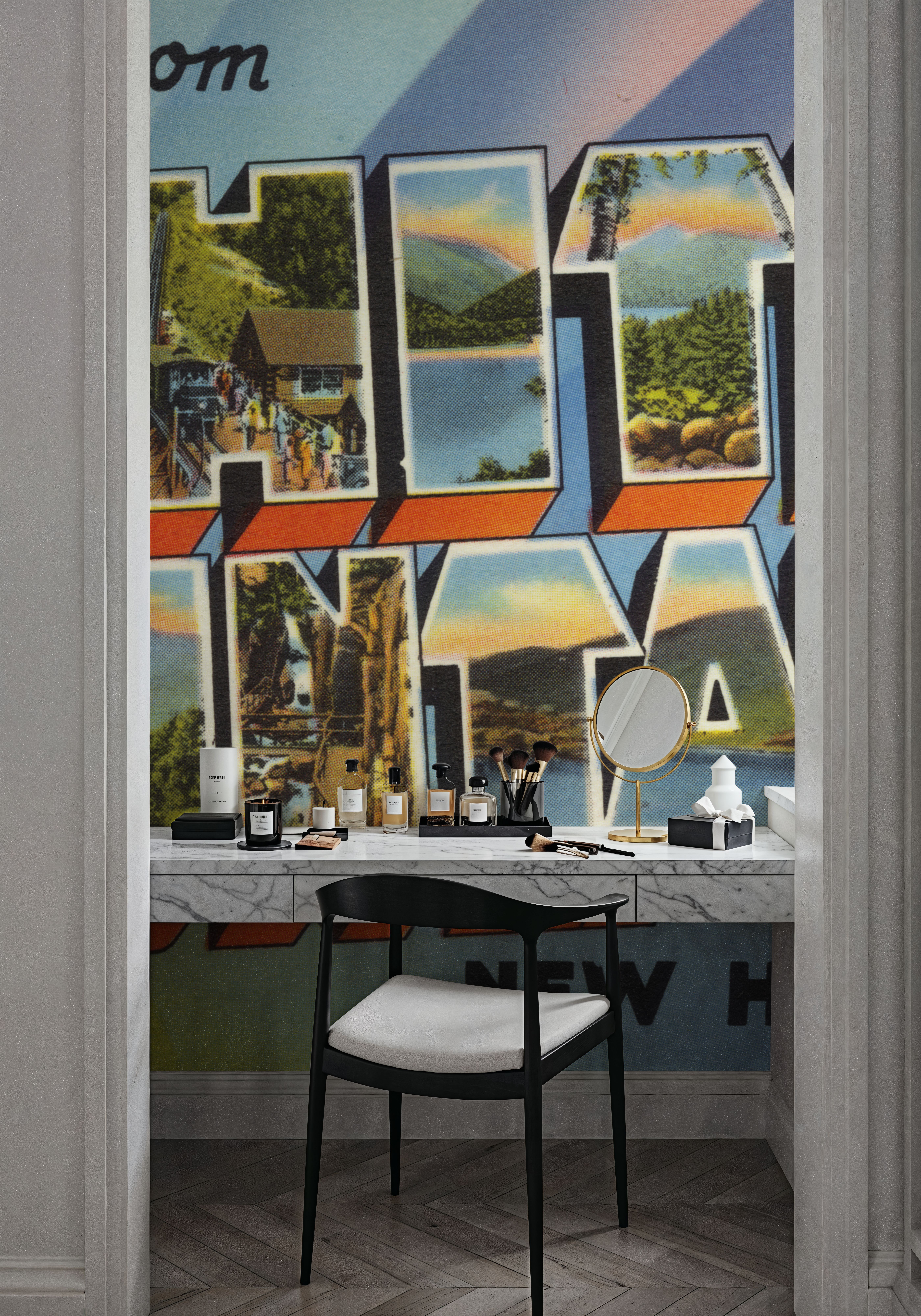 Greetings from White Mountains - Screenprint Postcard